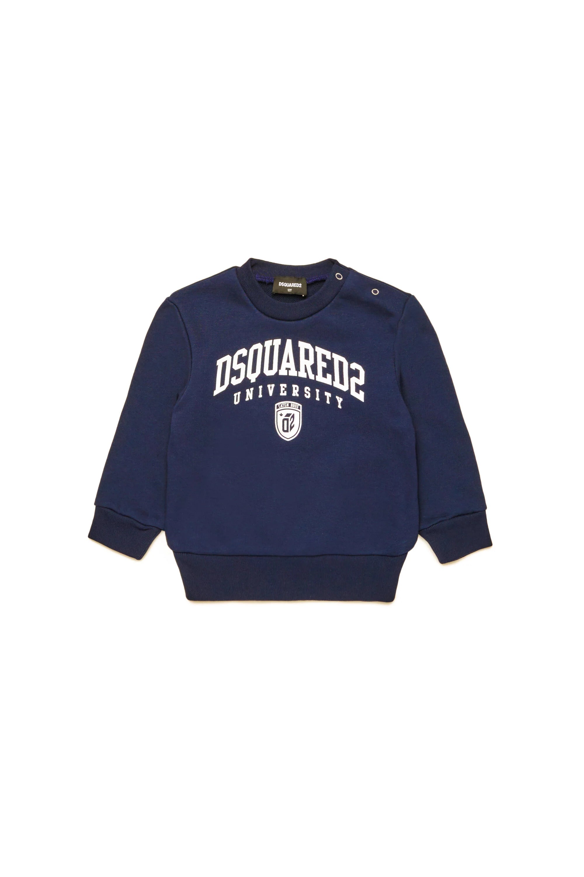 DSQUARED2 Felpa Baby Logo College-Blu