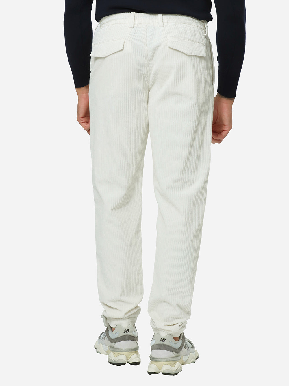 ELEVENTY Pantalone Jogger Elasticatura-Avorio