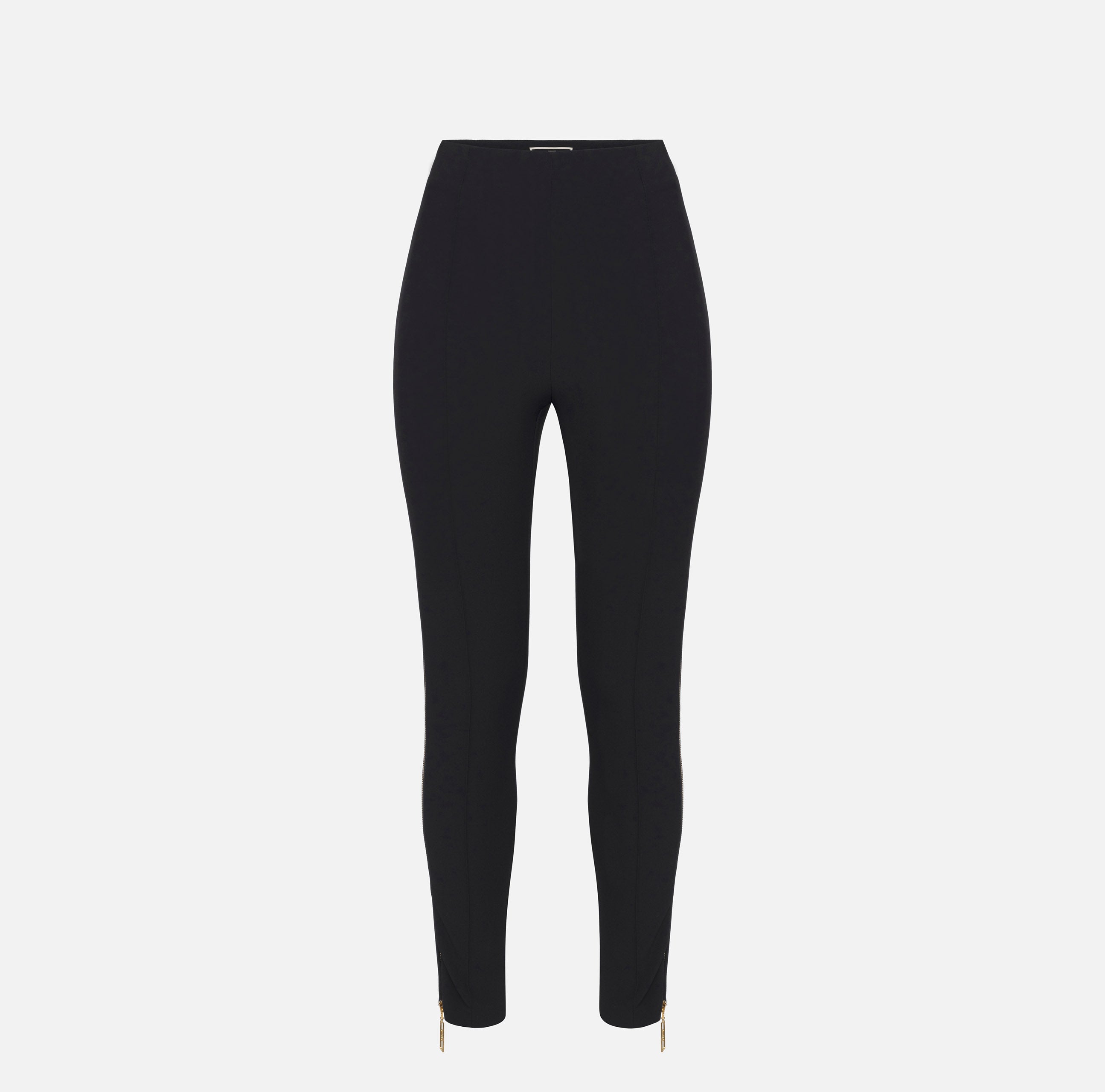 ELISABETTA FRANCHI Pantalone Dritto Zip-Nero