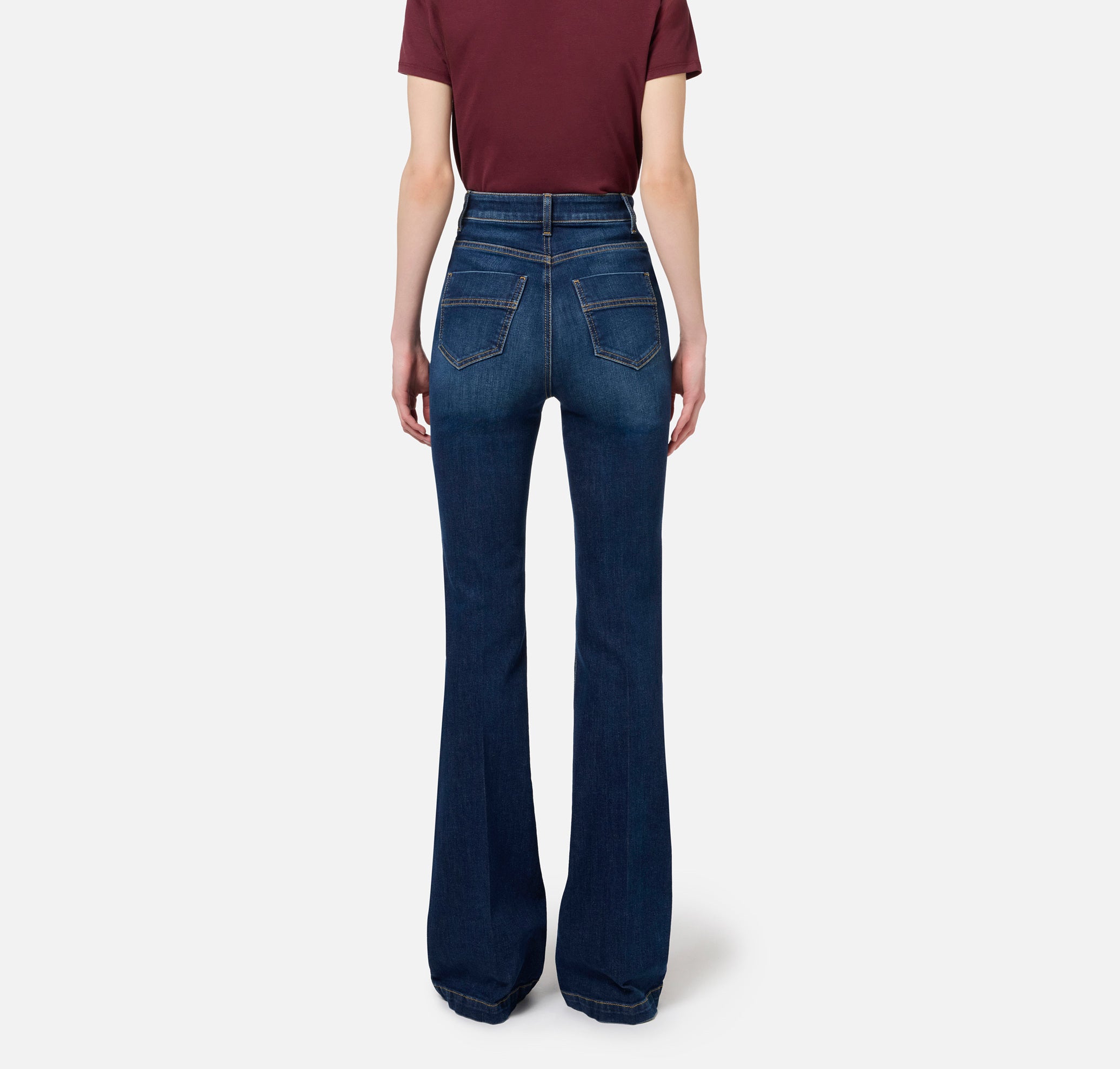 ELISABETTA FRANCHI Jeans Zampa-Blue Denim