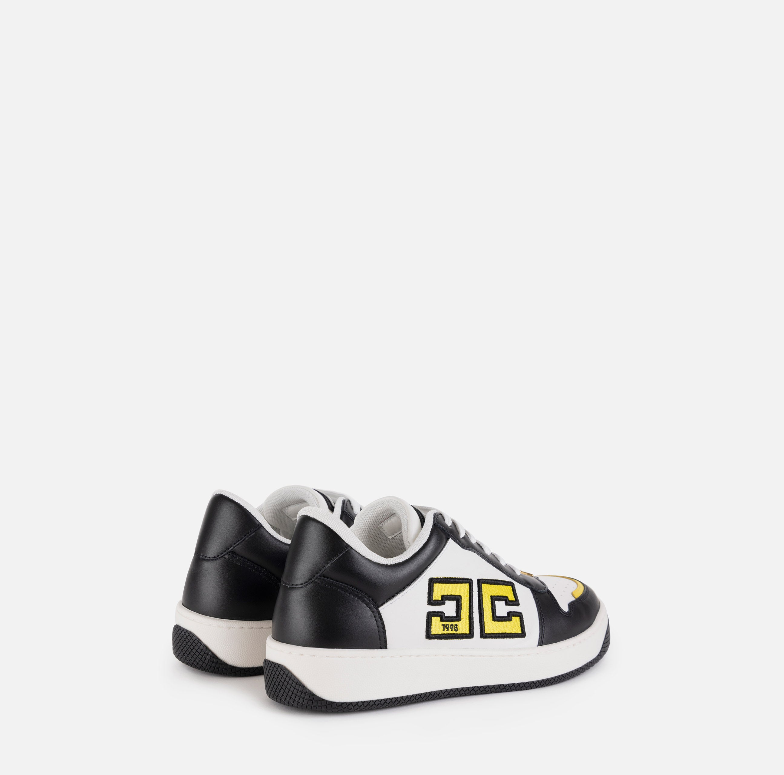 ELISABETTA FRANCHI Sneakers Logo CC-Nero Avorio