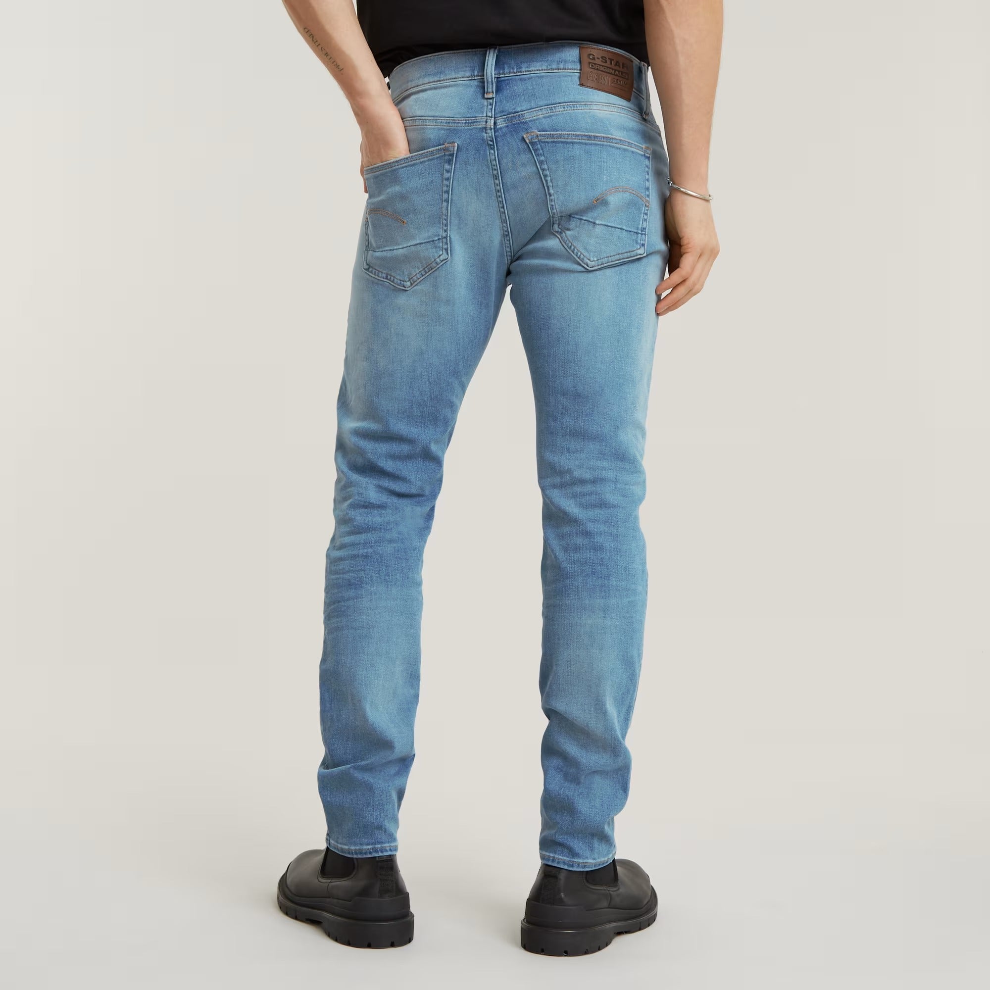 G-STAR RAW Jeans Uomo 3301 SLIM-Light Indigo Aged