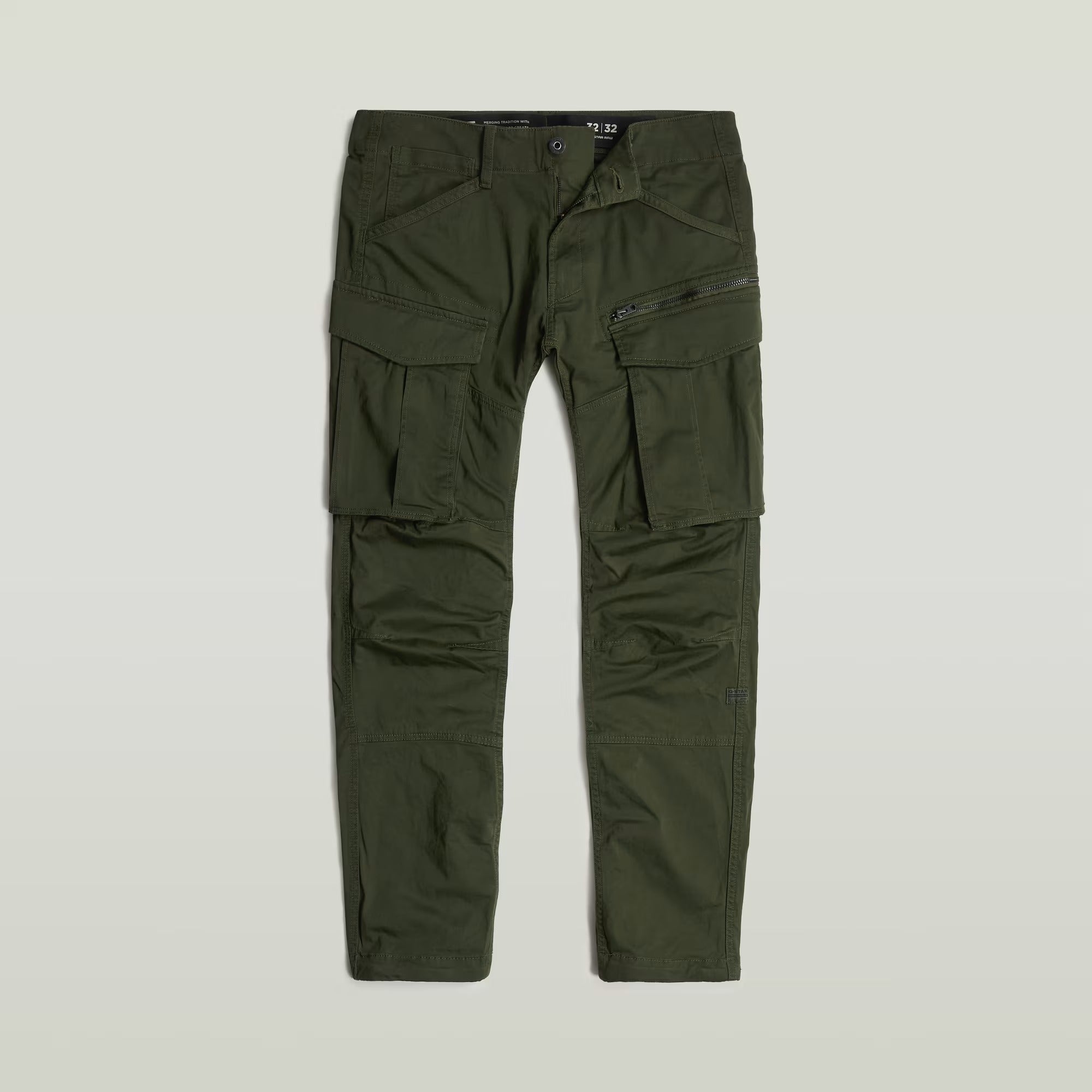 G-STAR RAW Pantalone Uomo Rovic Zip 3D-Dark Bronze Green