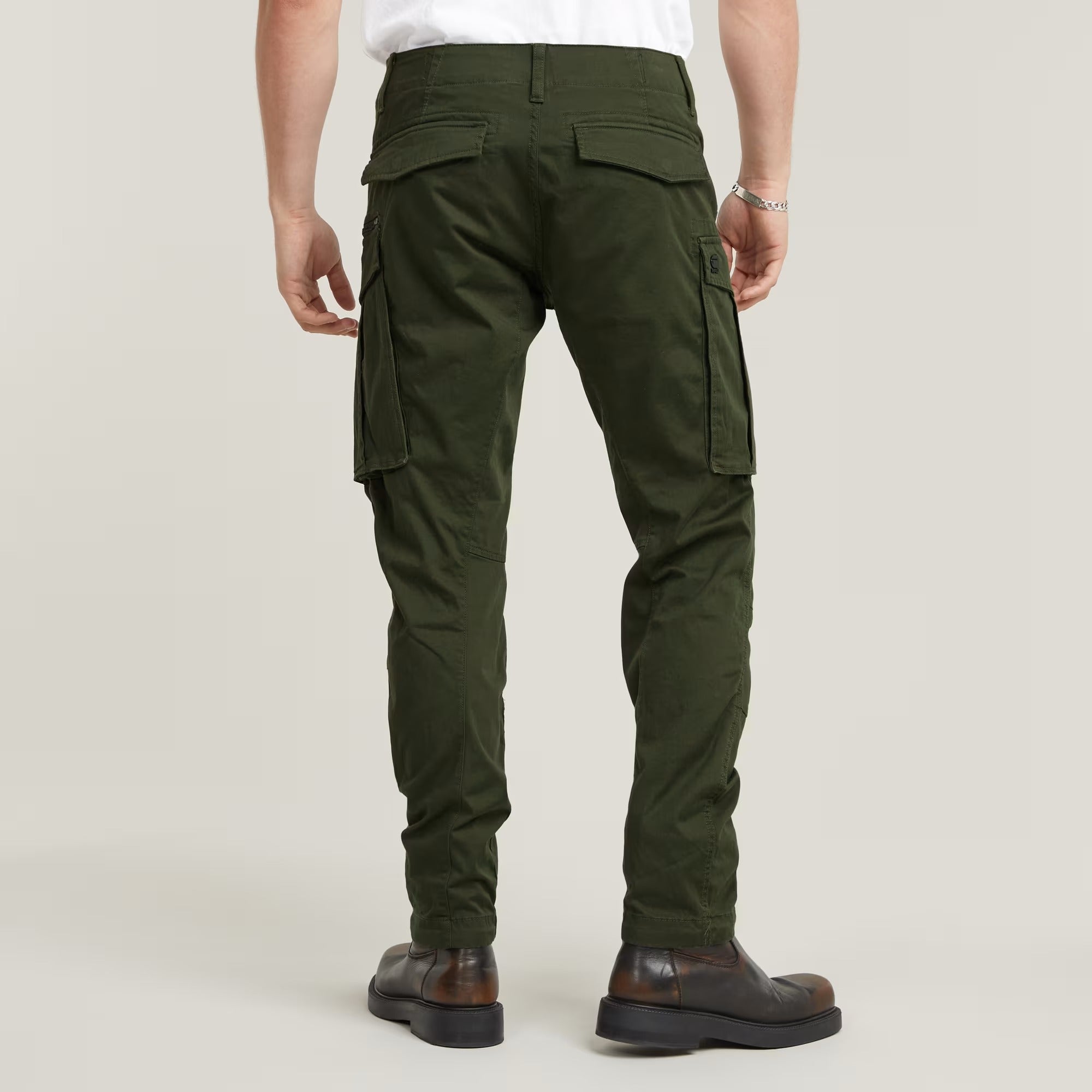 G-STAR RAW Pantalone Uomo Rovic Zip 3D-Dark Bronze Green