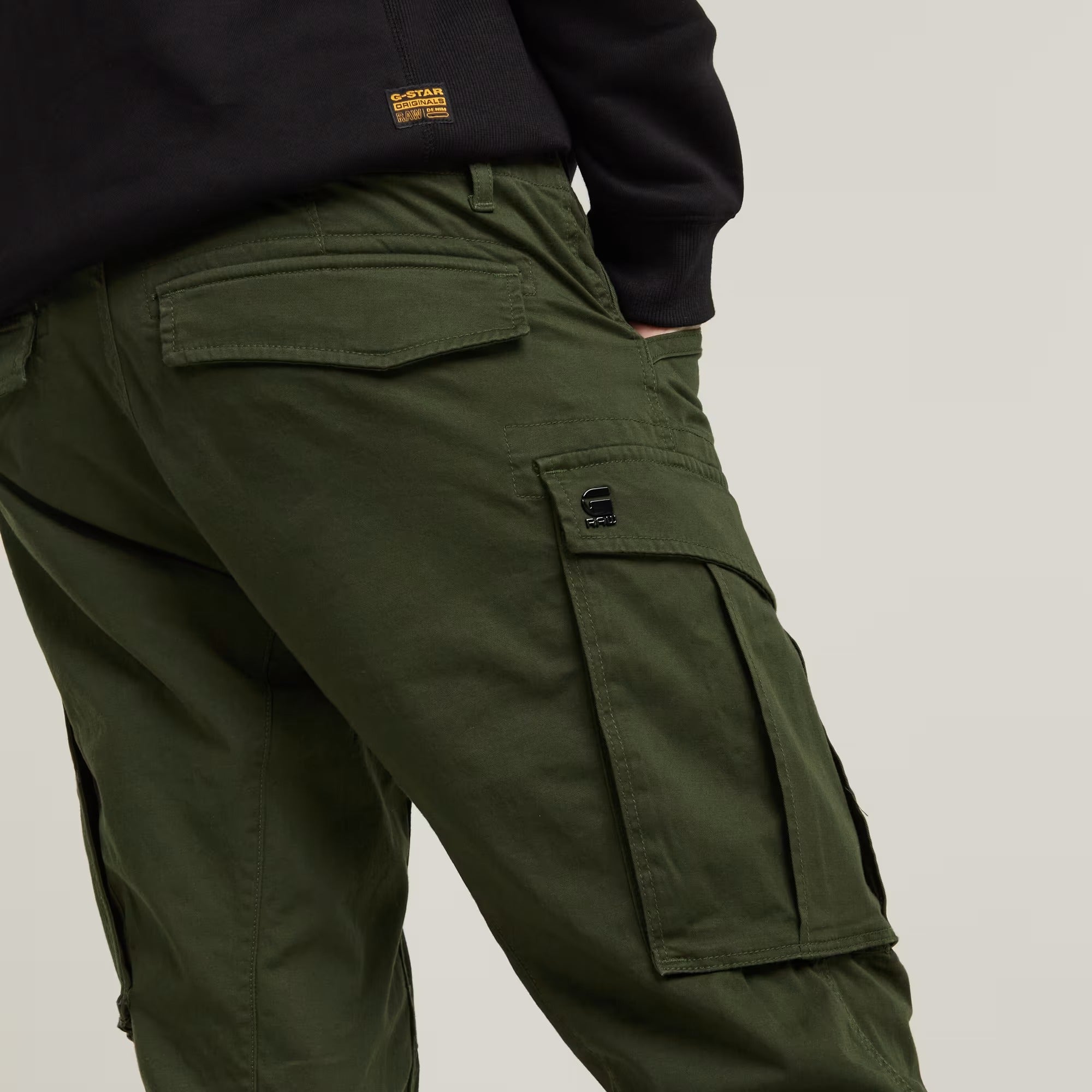 G-STAR RAW Pantalone Uomo Rovic Zip 3D-Dark Bronze Green