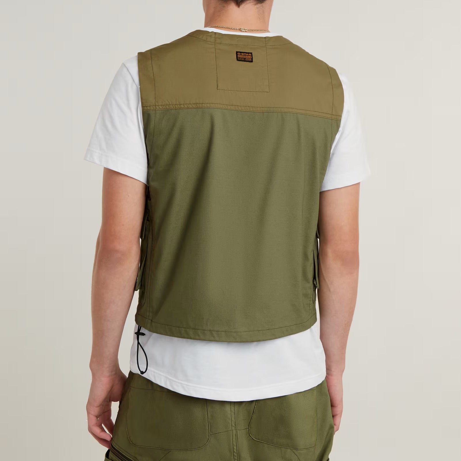 G-STAR RAW Smanicato Uomo P-35T Vest-Sage