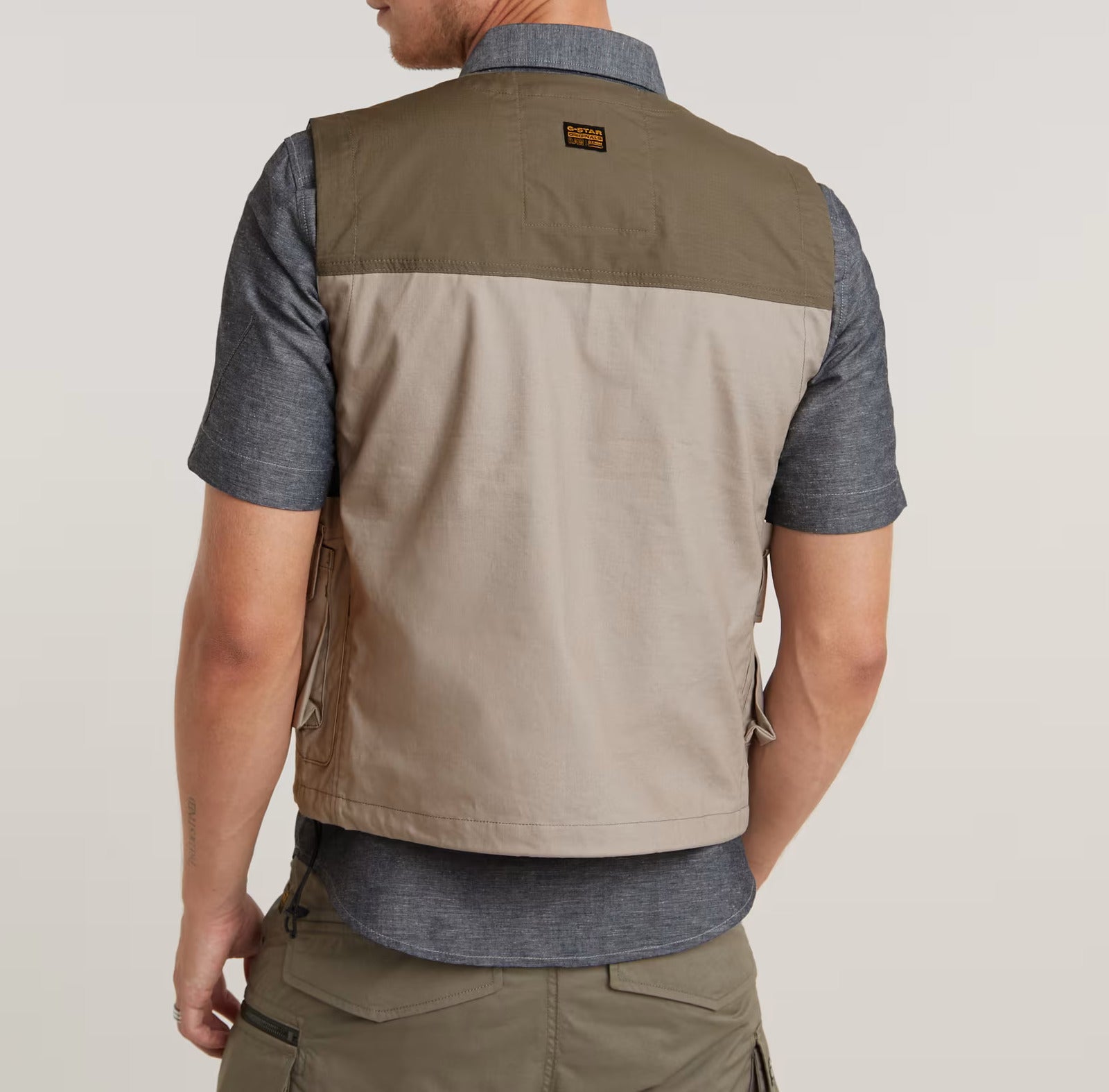 G-STAR RAW Smanicato Uomo P-35T Vest-Rock Bridge