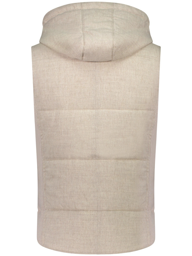 GRAN SASSO Gilet Uomo Lana Flanella-Beige