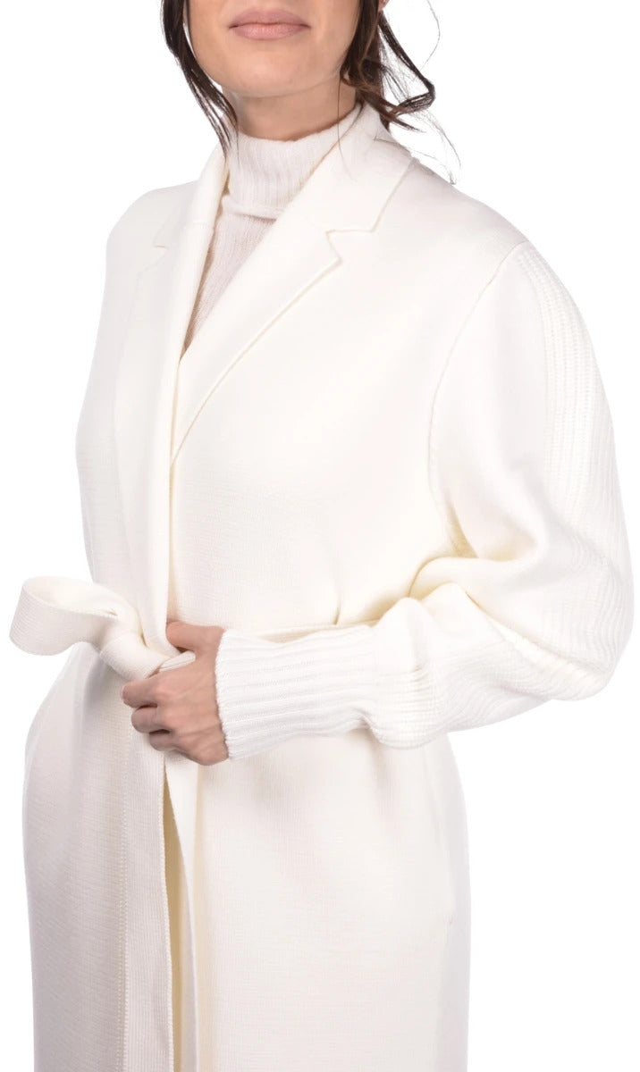 GRAN SASSO Cappotto Donna Merino-Bianco