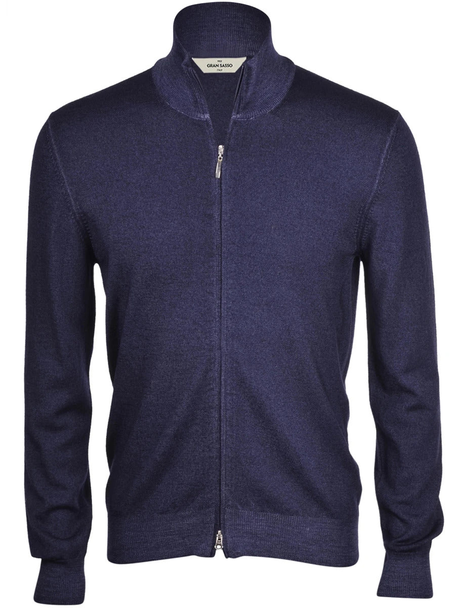 GRAN SASSO Cardigan Uomo Vintage-Blu