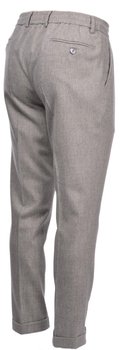 GRAN SASSO Pantalone Uomo Flanella-Grigio Chiaro