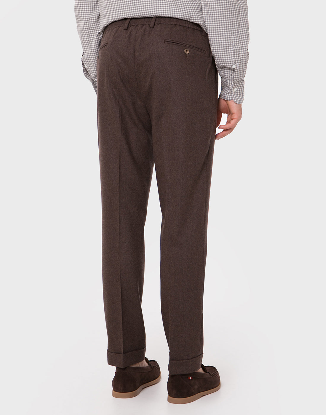 GRAN SASSO Pantalone Uomo Flanella-Marrone