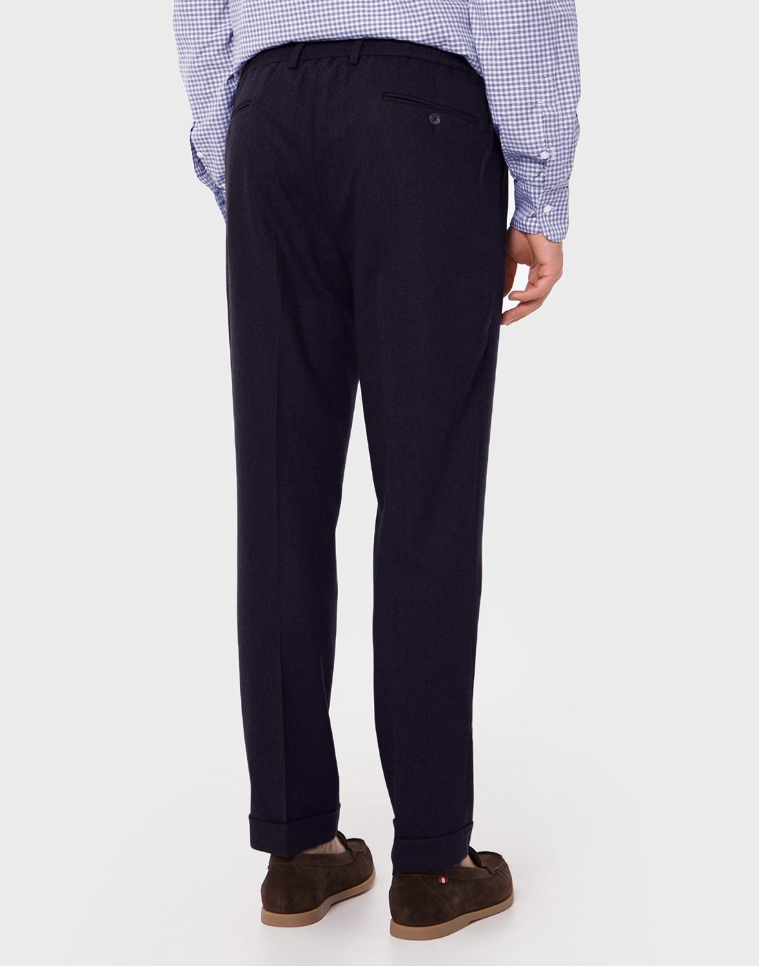 GRAN SASSO Pantalone Uomo Flanella-Blu Navy