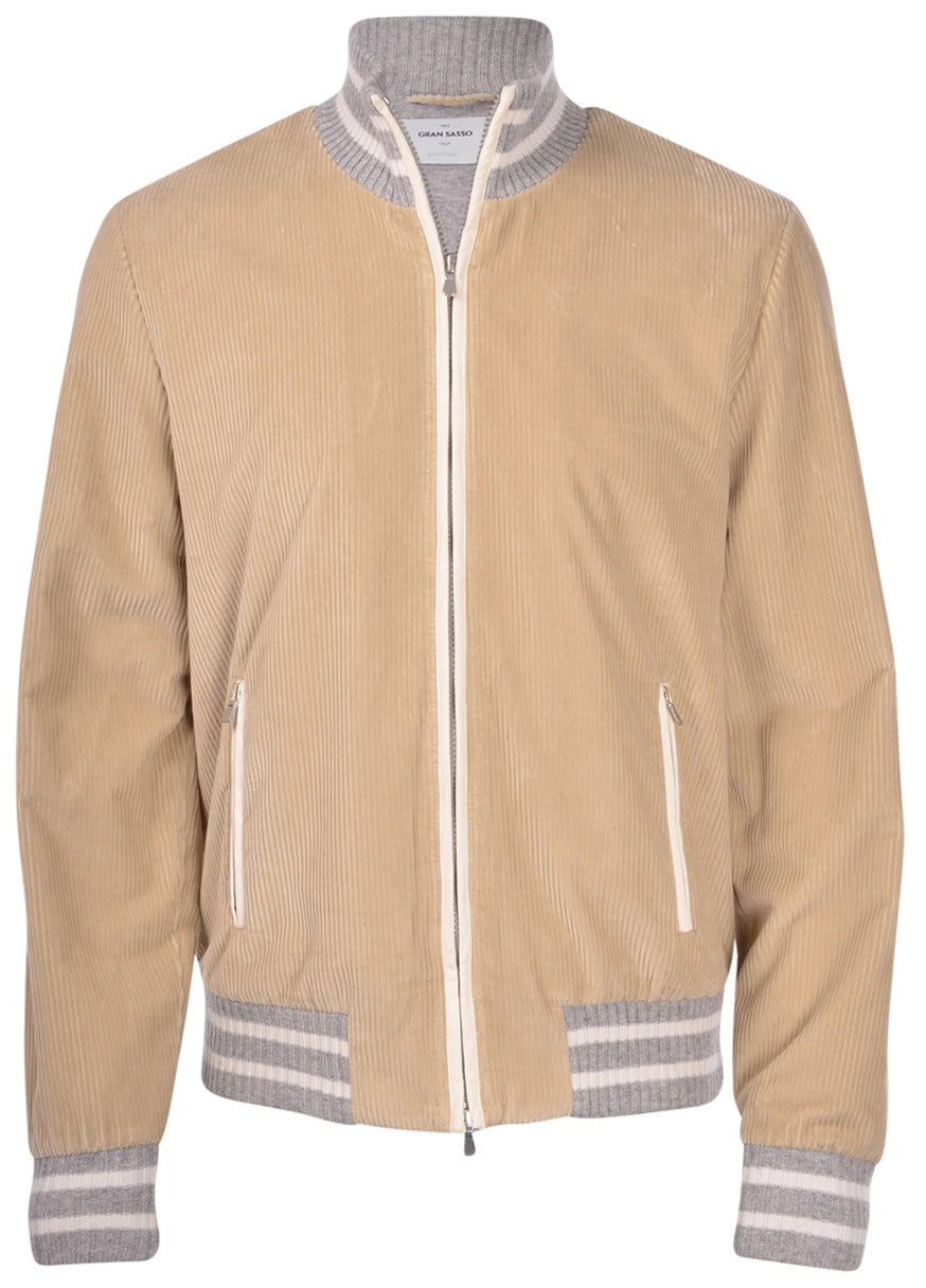 GRAN SASSO Giubbino Uomo Velluto-Beige