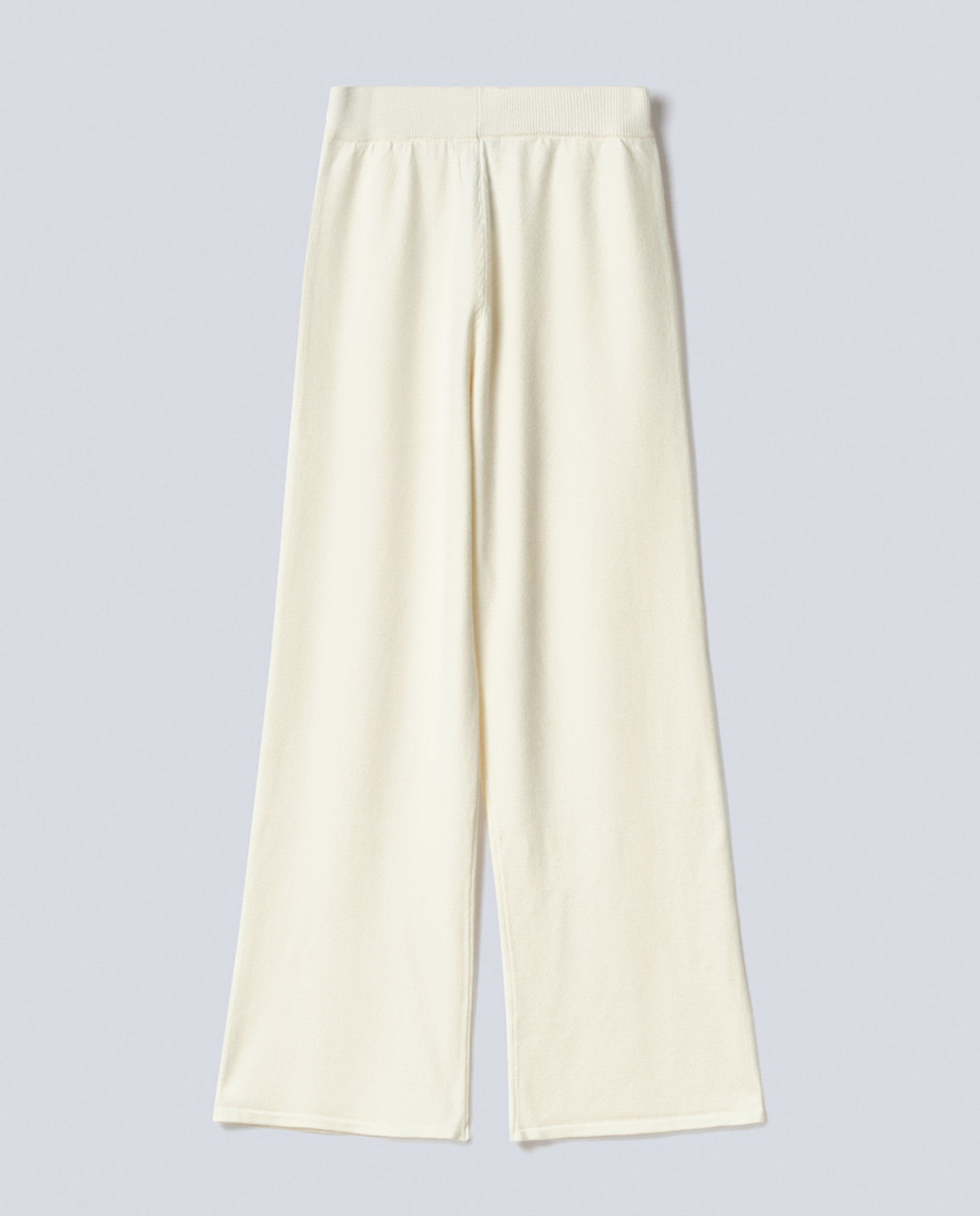 HINNOMINATE Pantalone Donna Palazzo Logo-Off White