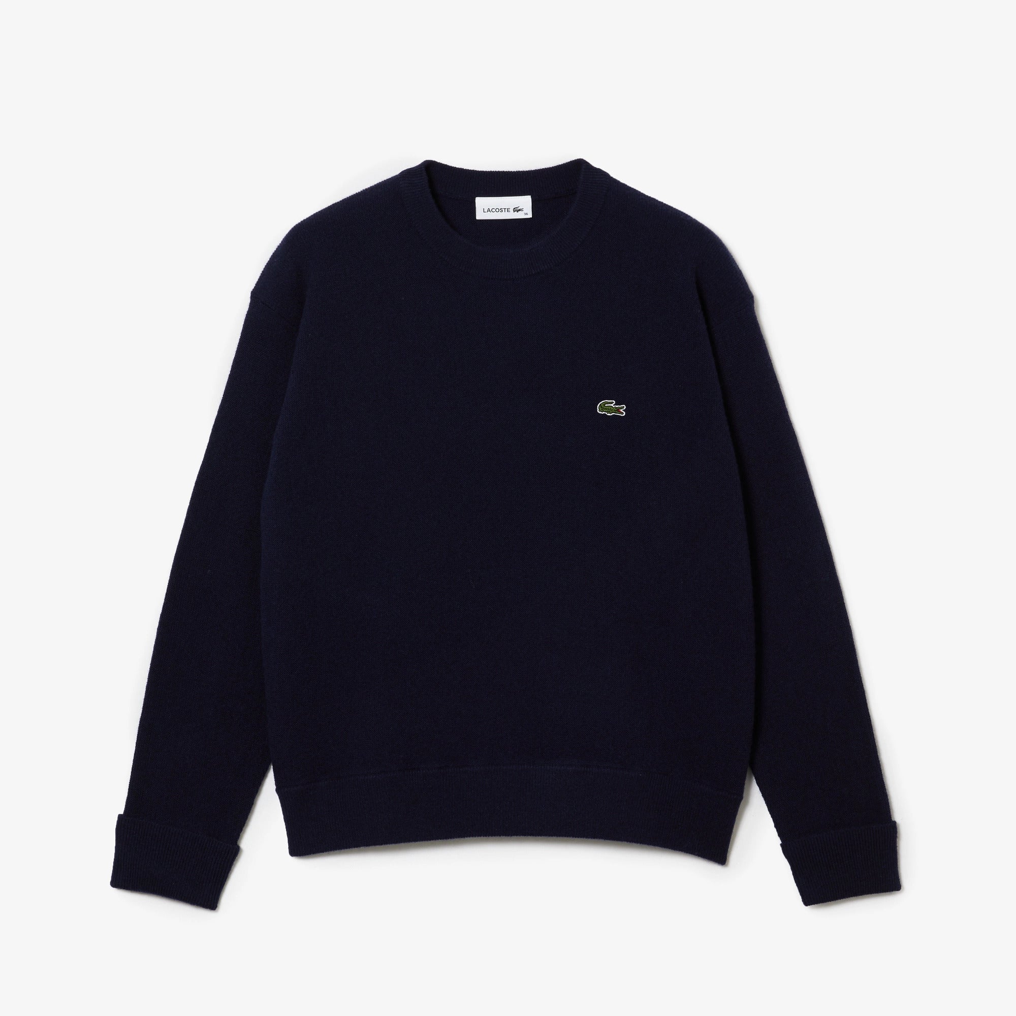 LACOSTE Pullover Donna Lana-Blu Navy