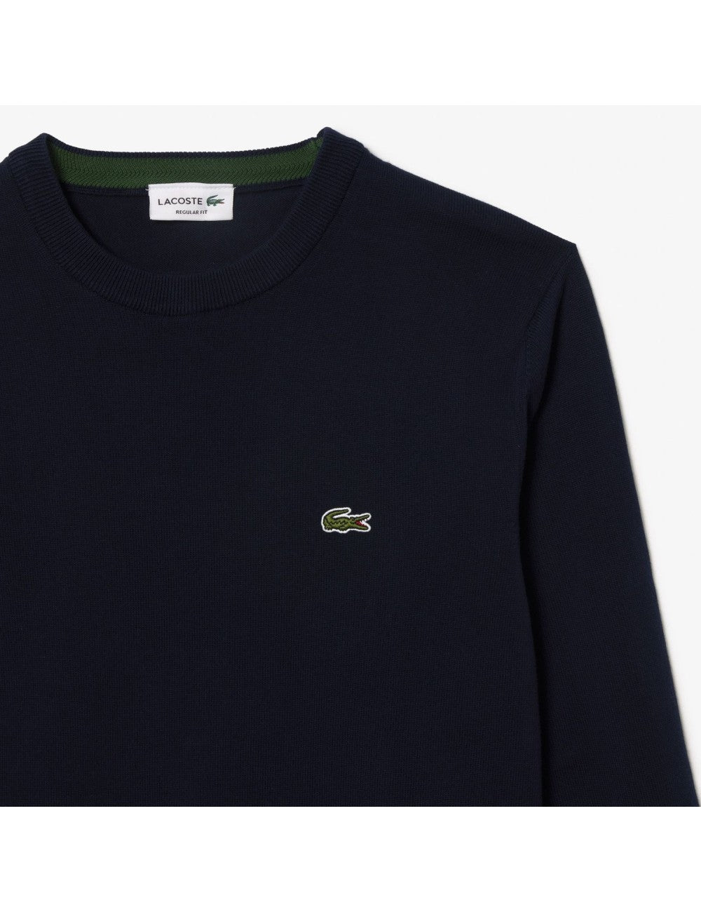 LACOSTE Pullover Uomo Misto Cotone-Blu Navy