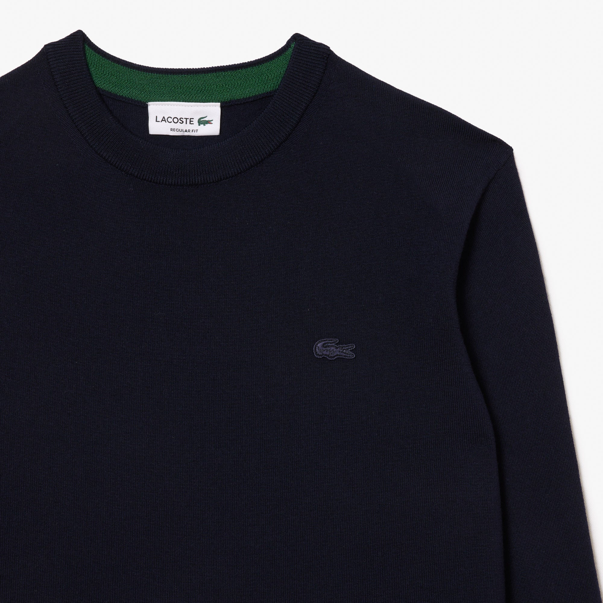 LACOSTE Pullover Uomo Lana Merino-Blu Navy