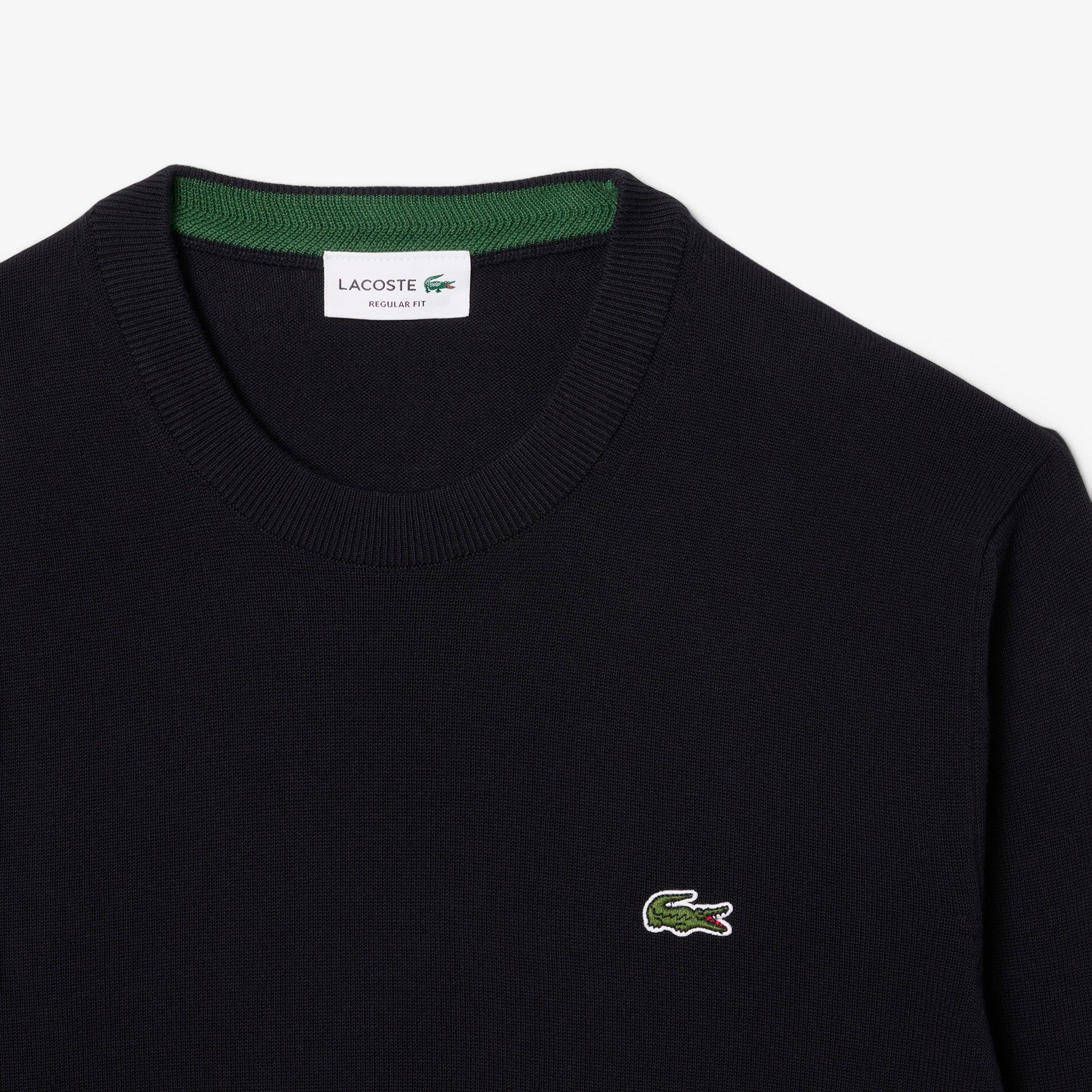 LACOSTE Pullover Uomo Cotone-Nero