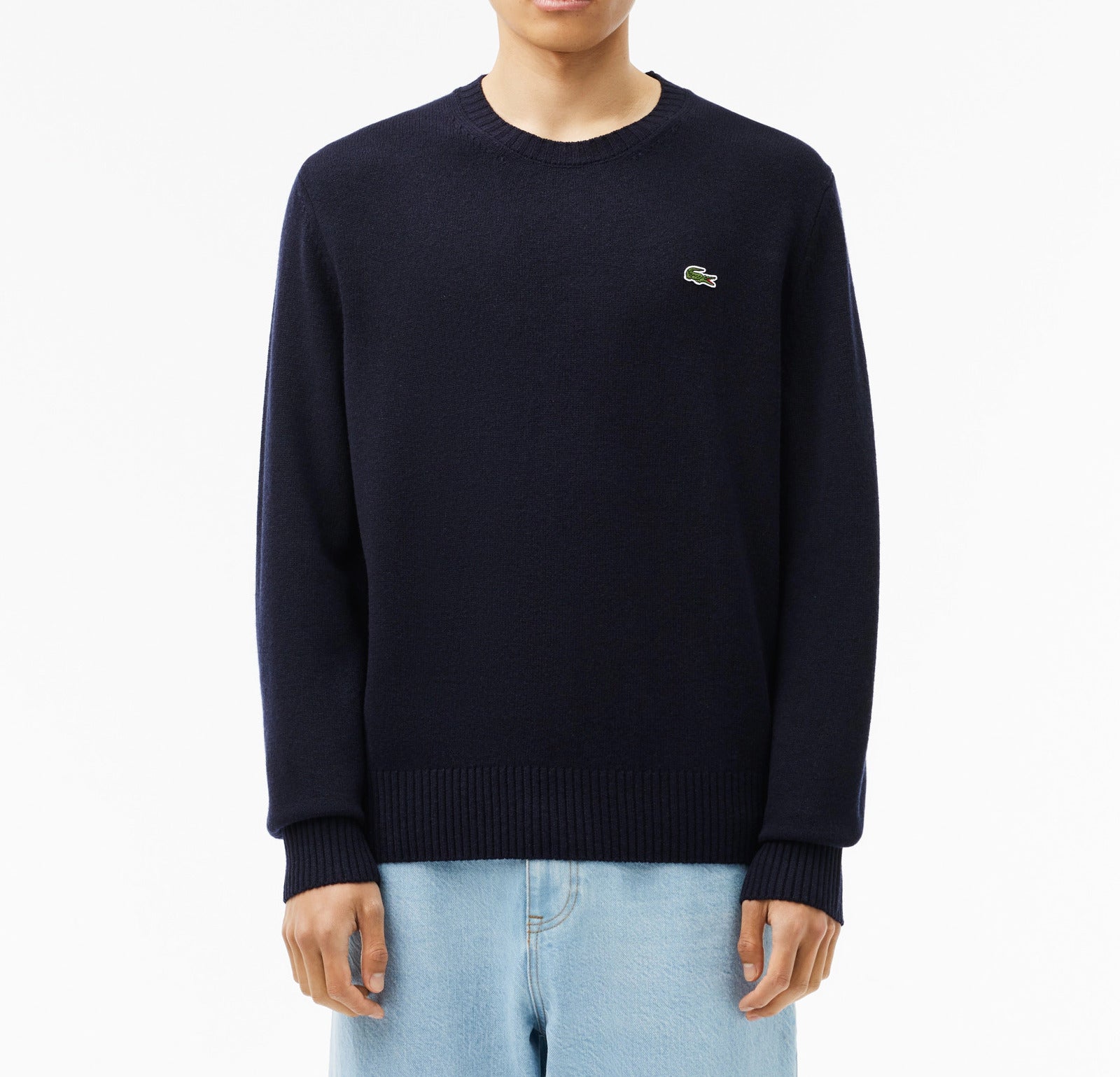 LACOSTE Pullover Uomo Lana-Blu Navy