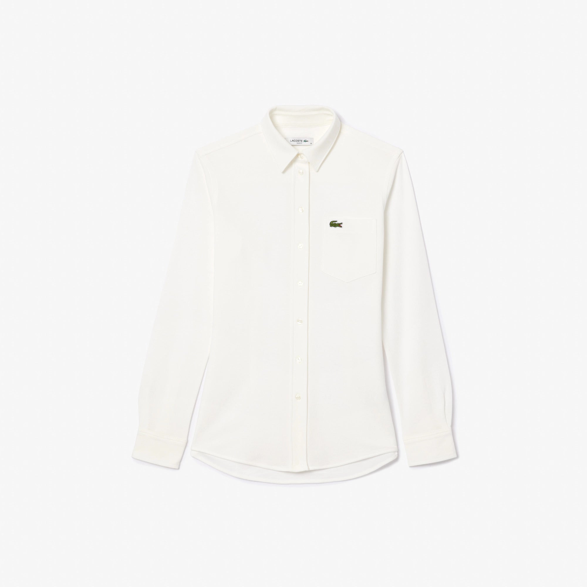 LACOSTE Camicia Donna Piqué-Bianco