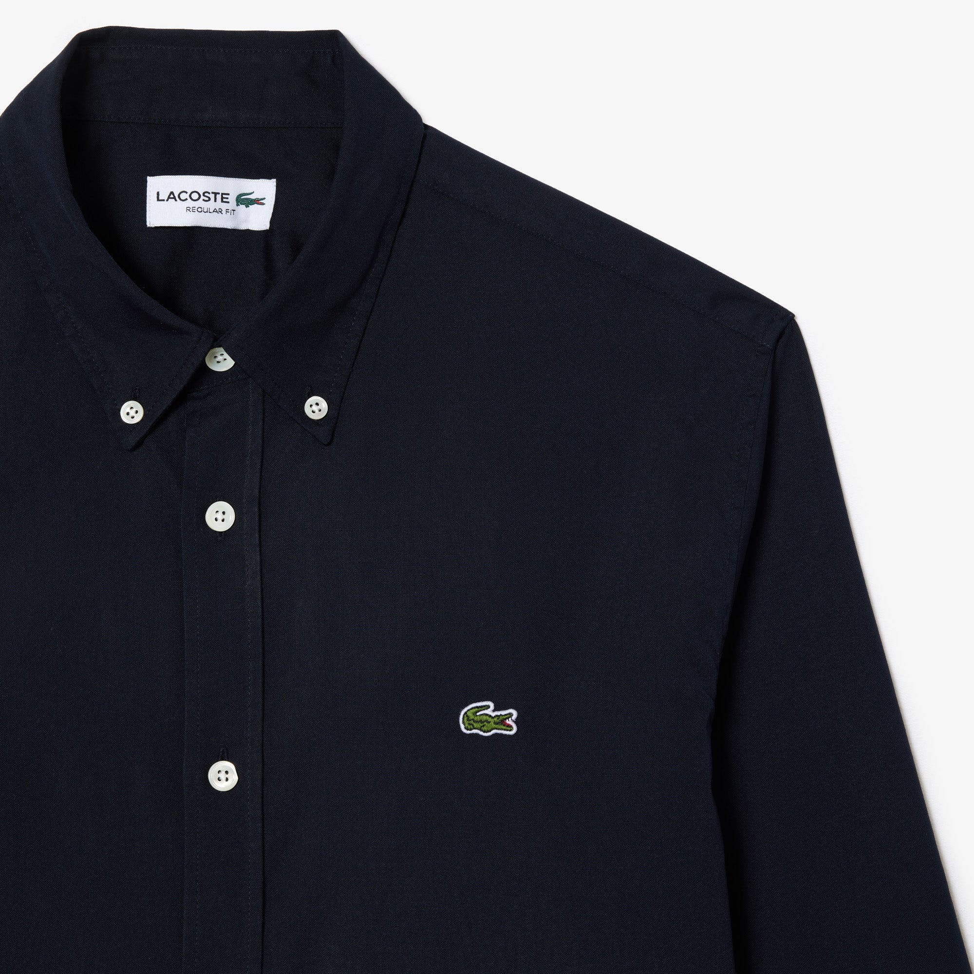 LACOSTE Camicia Uomo Cotone-Blu Navy