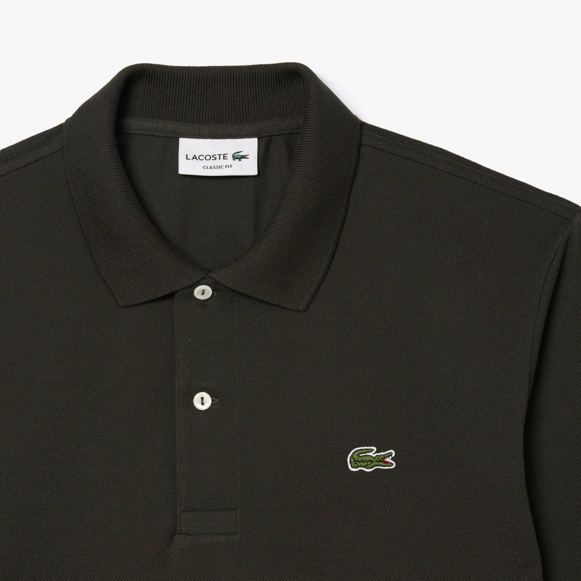 LACOSTE Polo Uomo L.12.12 Original-Verde Cachi