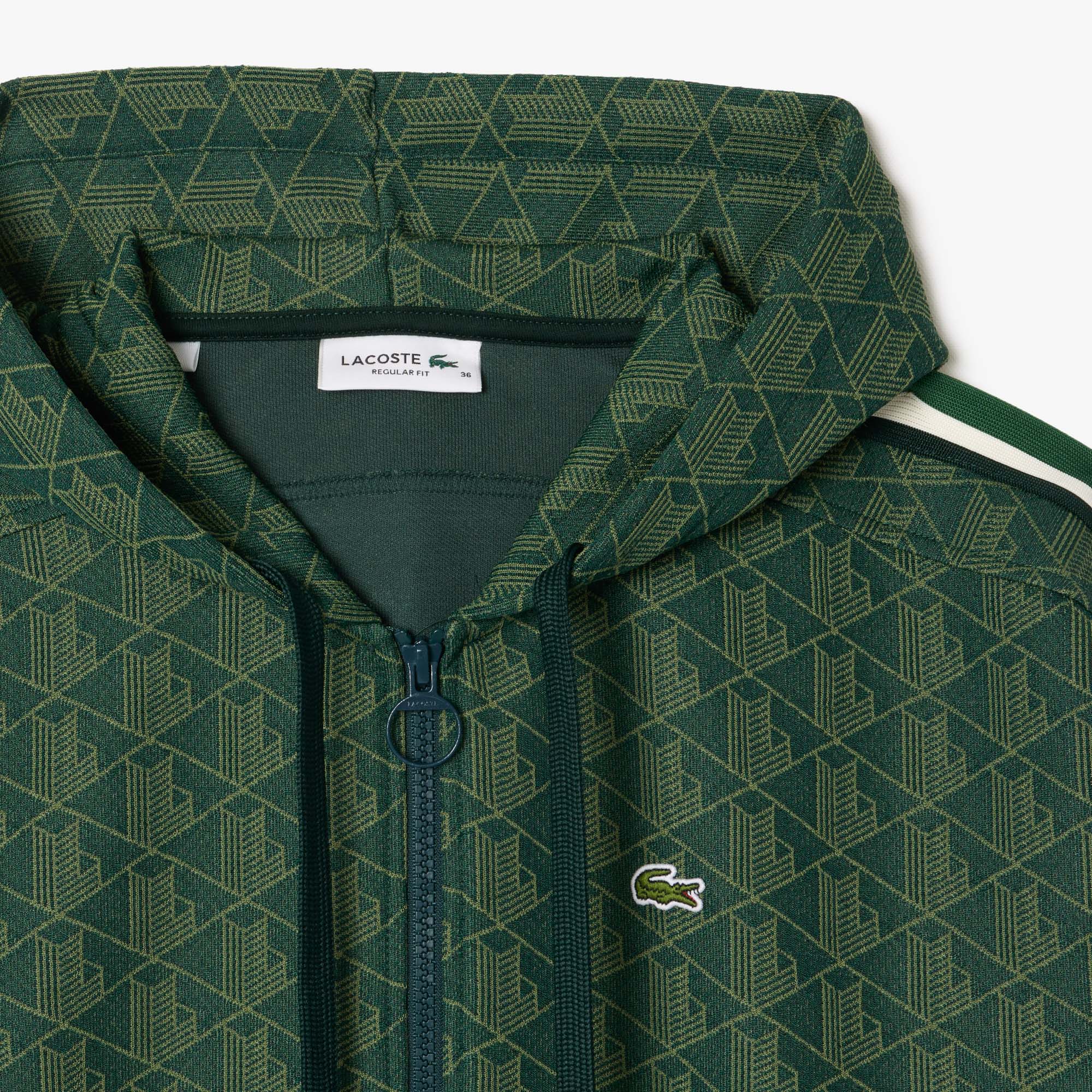 LACOSTE Felpa Donna Monogram-Verde