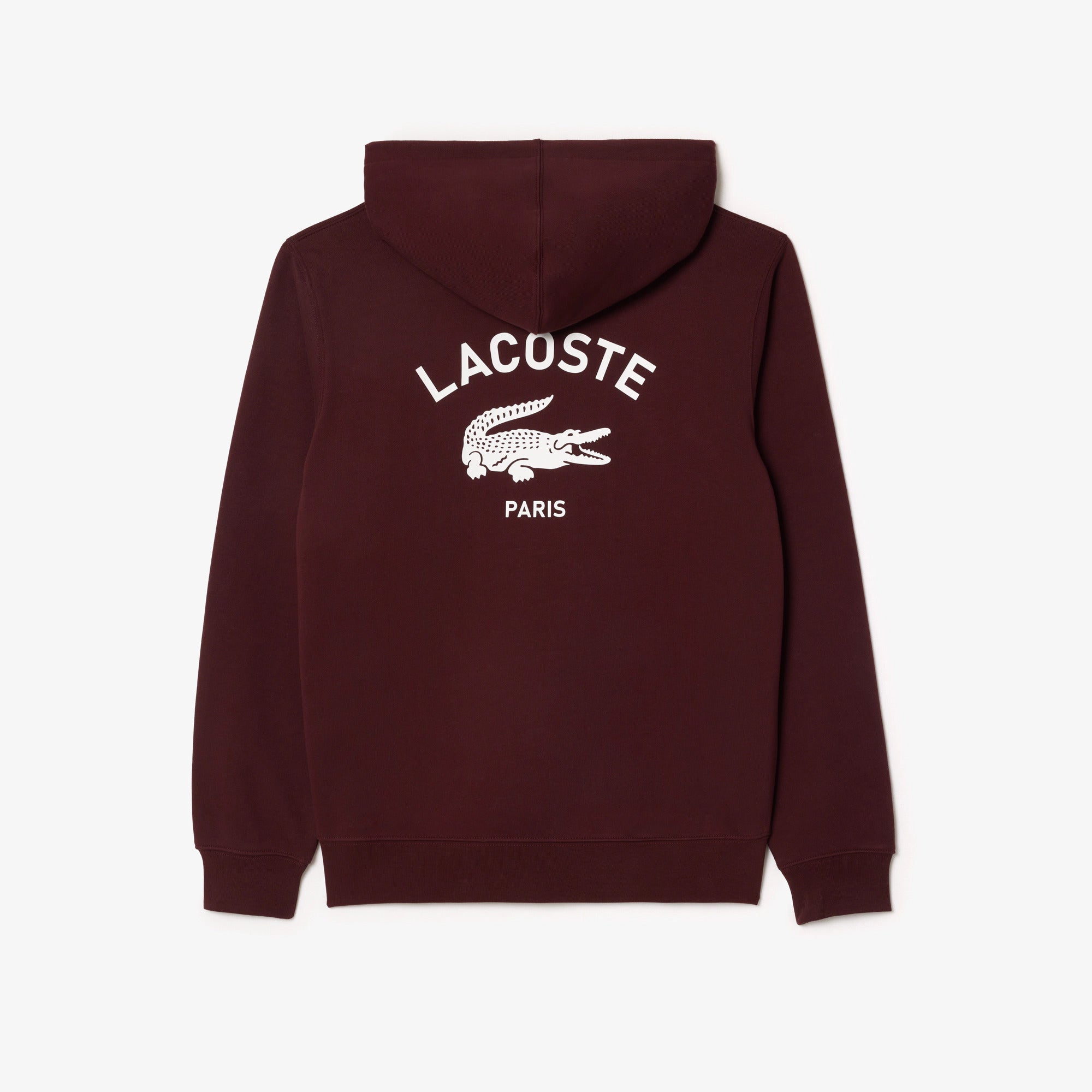 LACOSTE Felpa Unisex Stampa Logo-Bordeaux