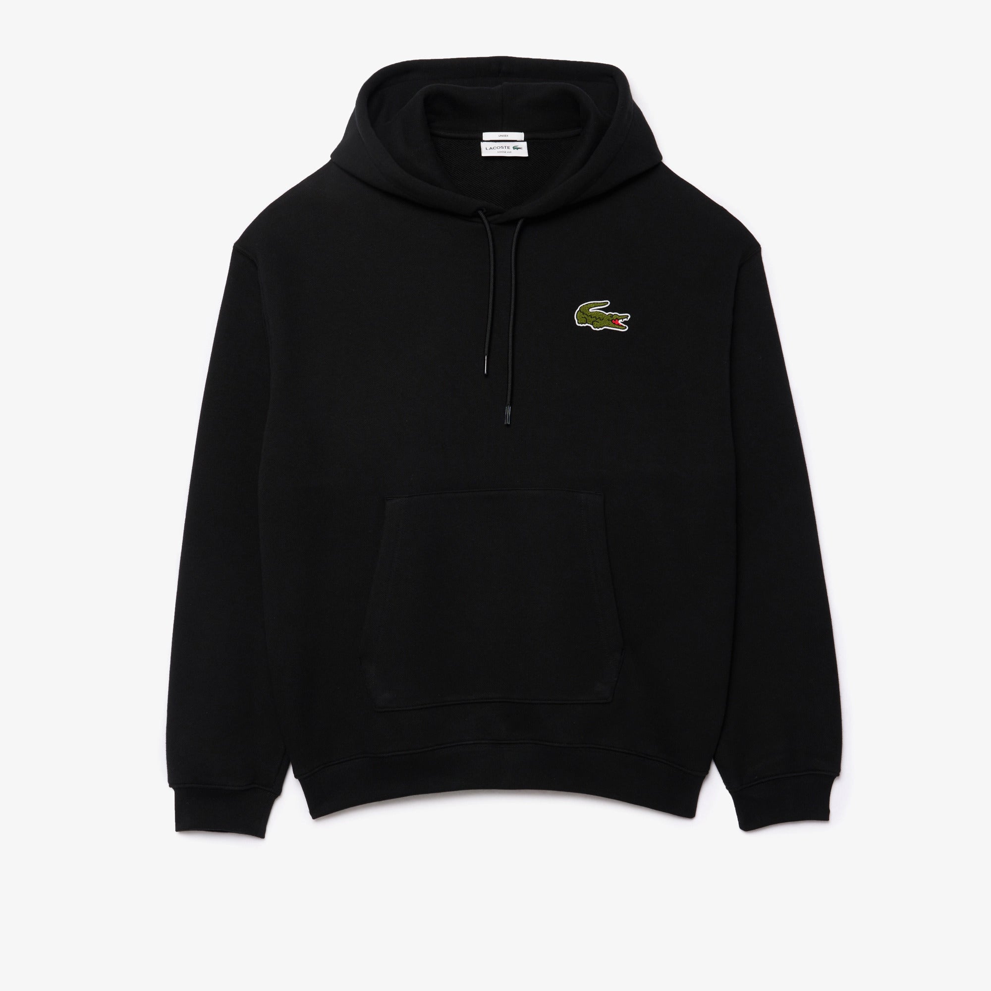 LACOSTE Felpa Unisex Maxi Logo-Nero