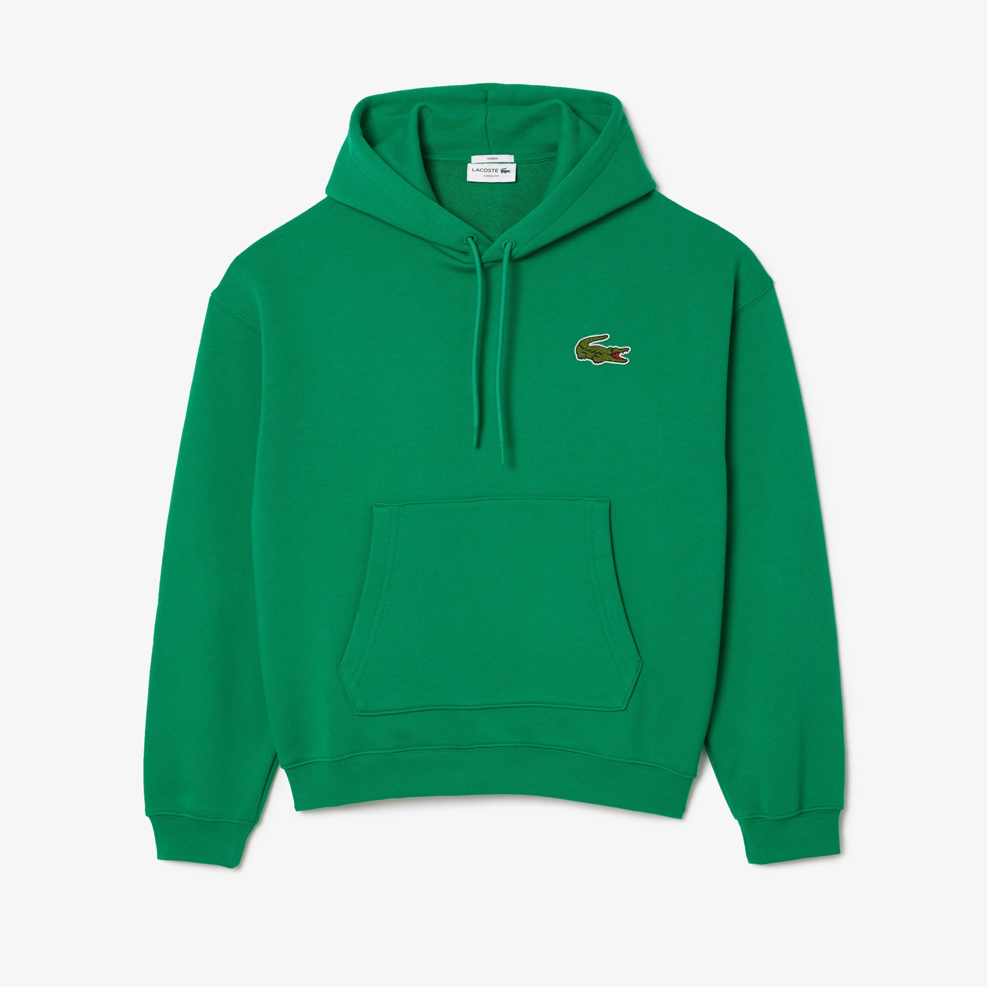 LACOSTE Felpa Unisex Maxi Logo-Verde