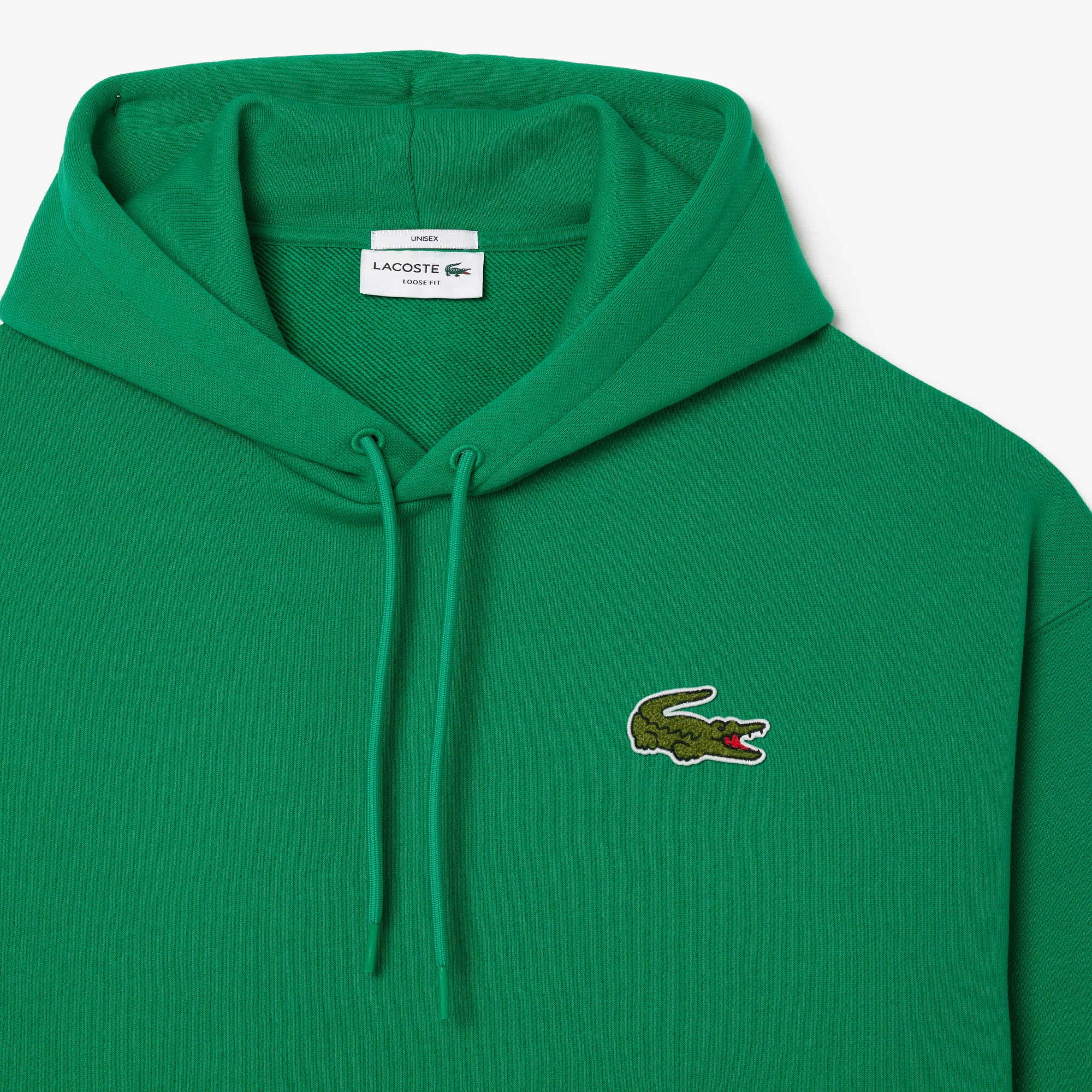 LACOSTE Felpa Unisex Maxi Logo-Verde