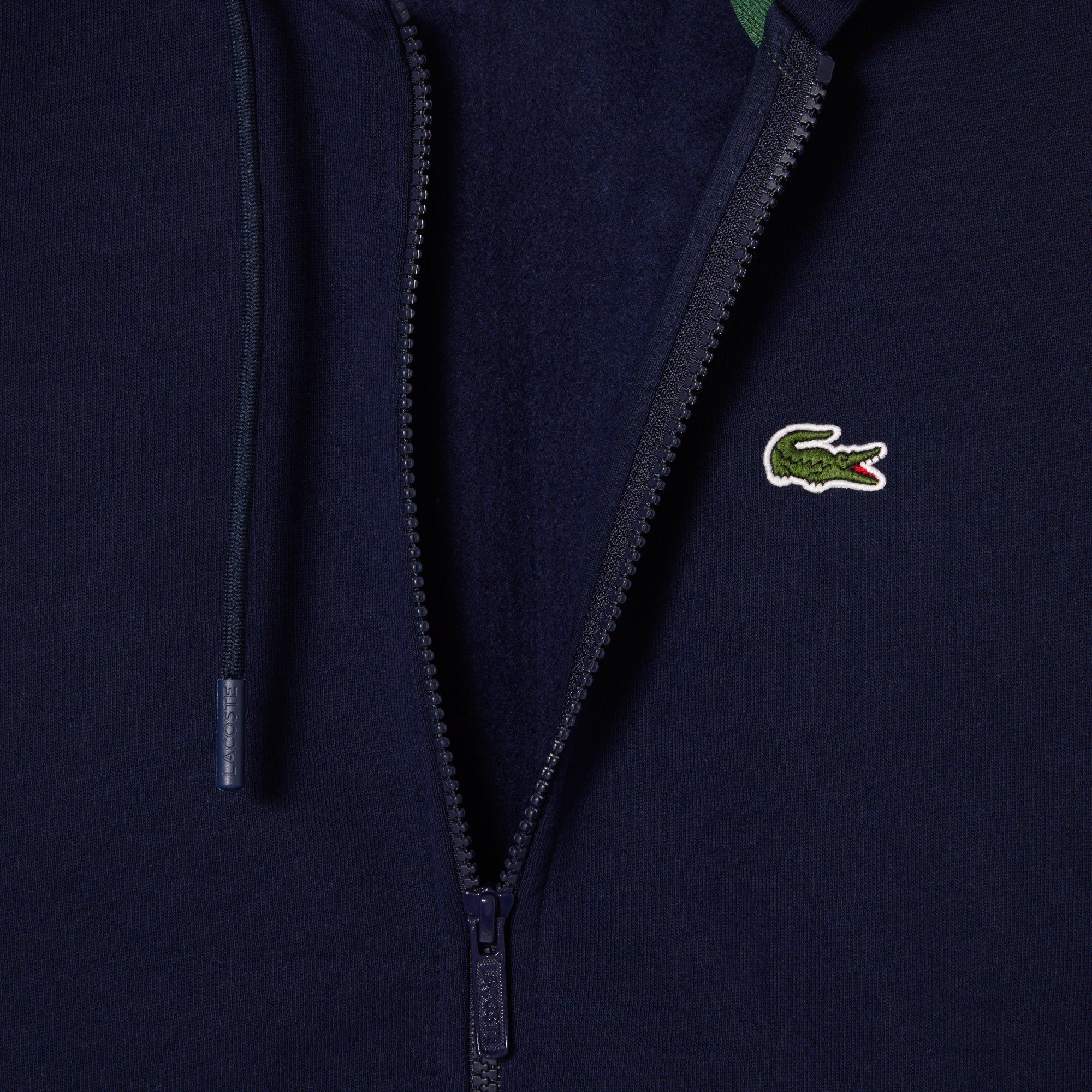 LACOSTE Felpa Uomo Zip-Blu Navy