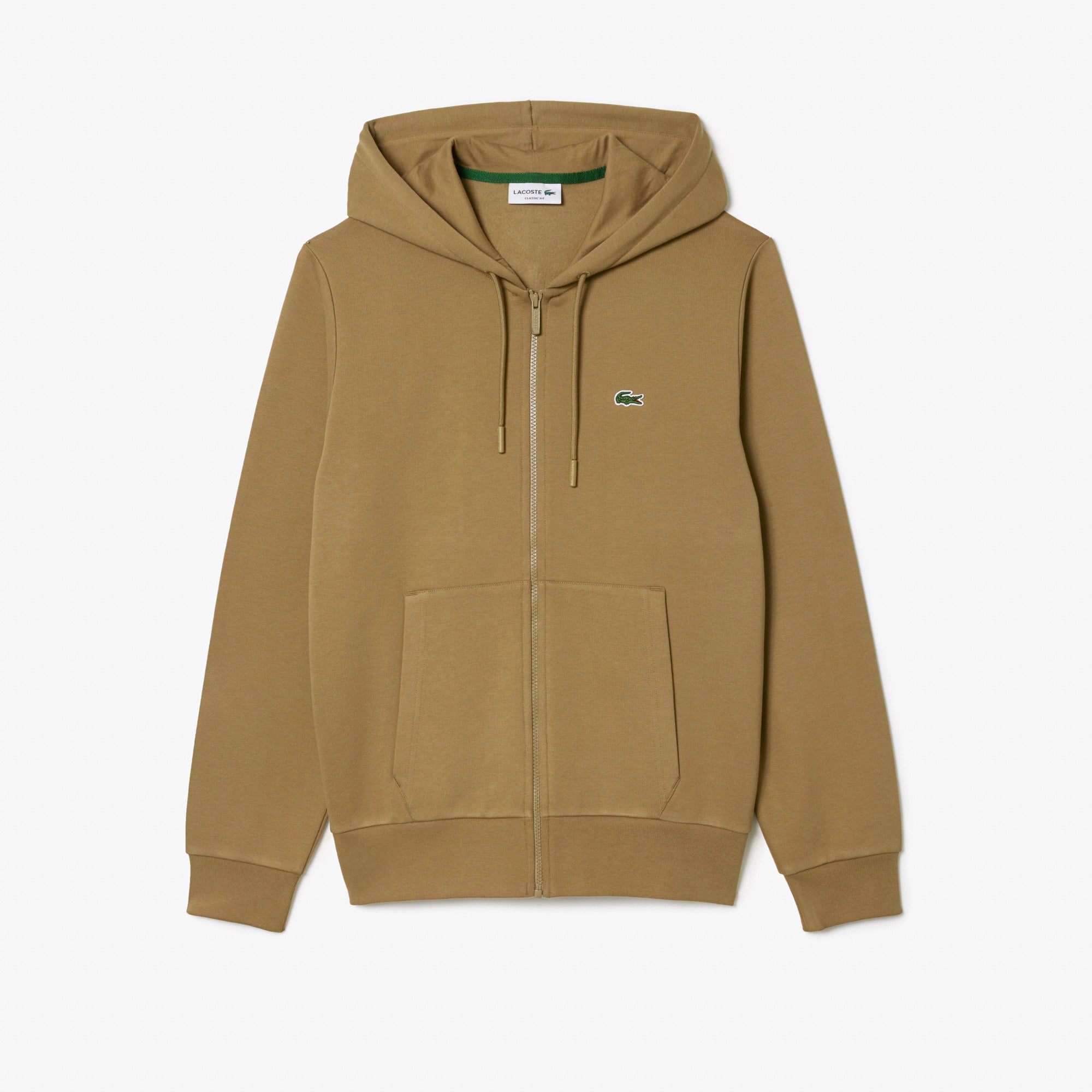 LACOSTE Felpa Uomo Zip-Marrone