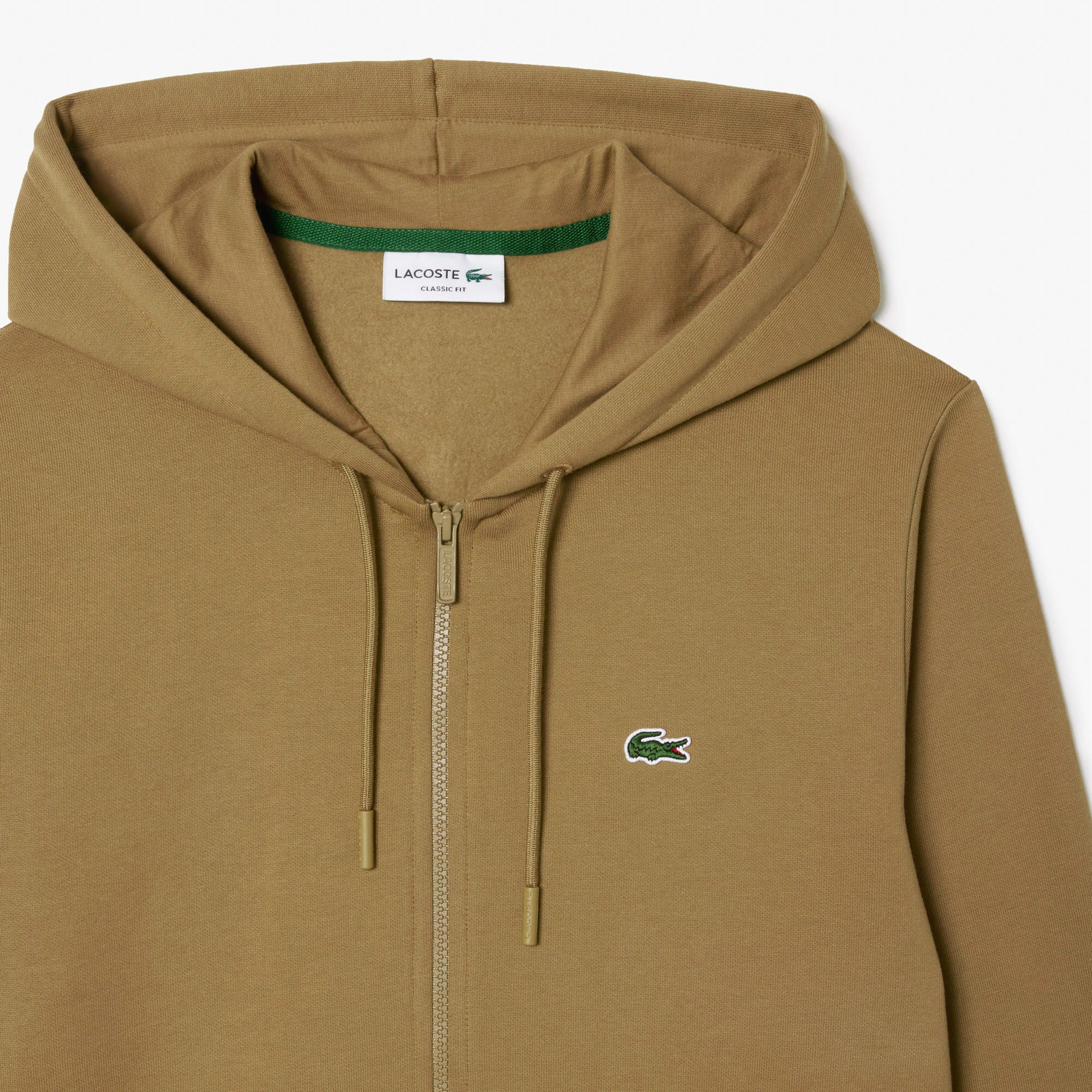 LACOSTE Felpa Uomo Zip-Marrone