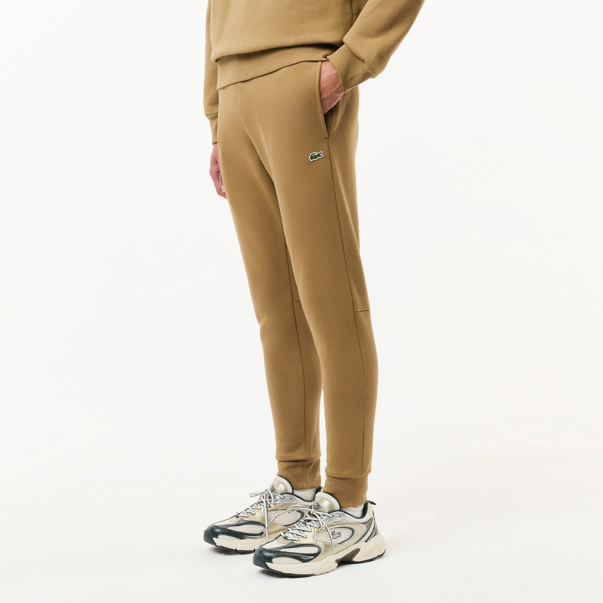 LACOSTE Jogger Uomo Slim Fit-Marrone