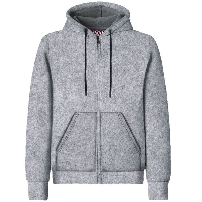 MC2 SAINT BARTH Felpa Zip Uomo Carrel-Grigio