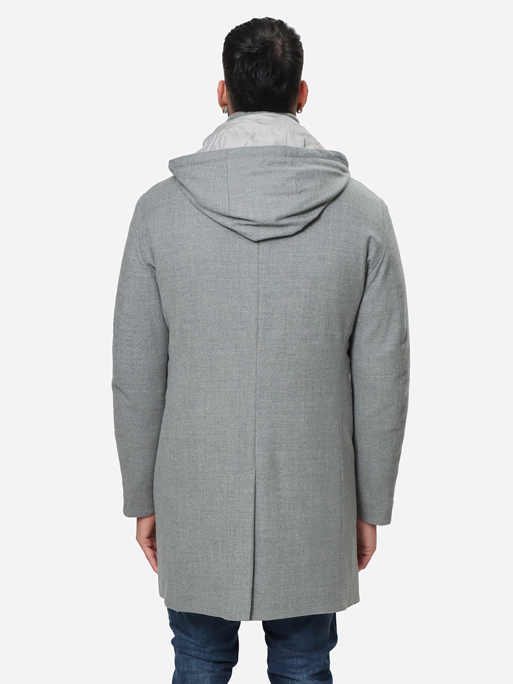 MONTECORE Cappotto Uomo Imbottito in Piuma Storm Grey