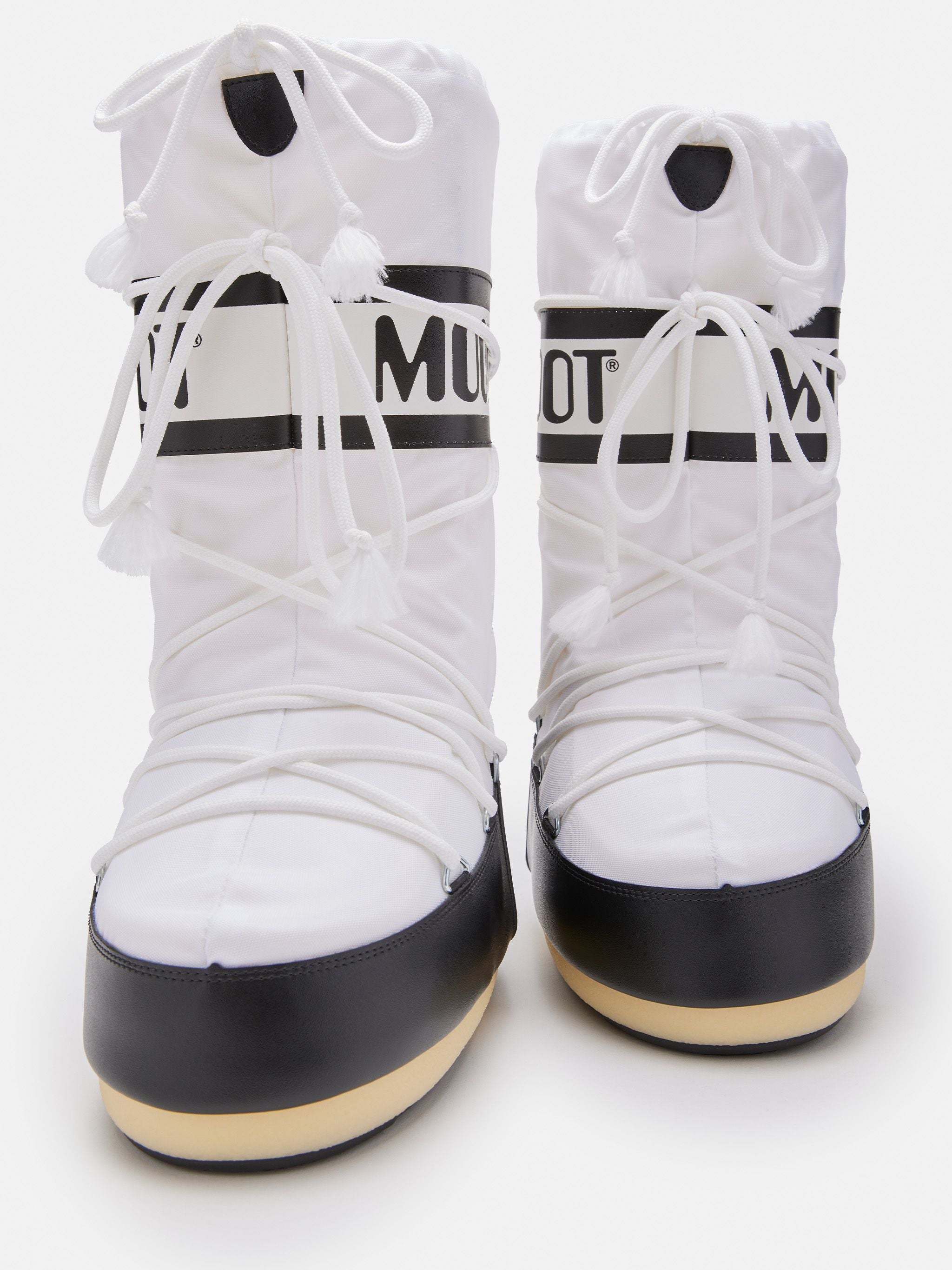 MOON BOOT Scarponcino Unisex Icon Nylon-Black/White