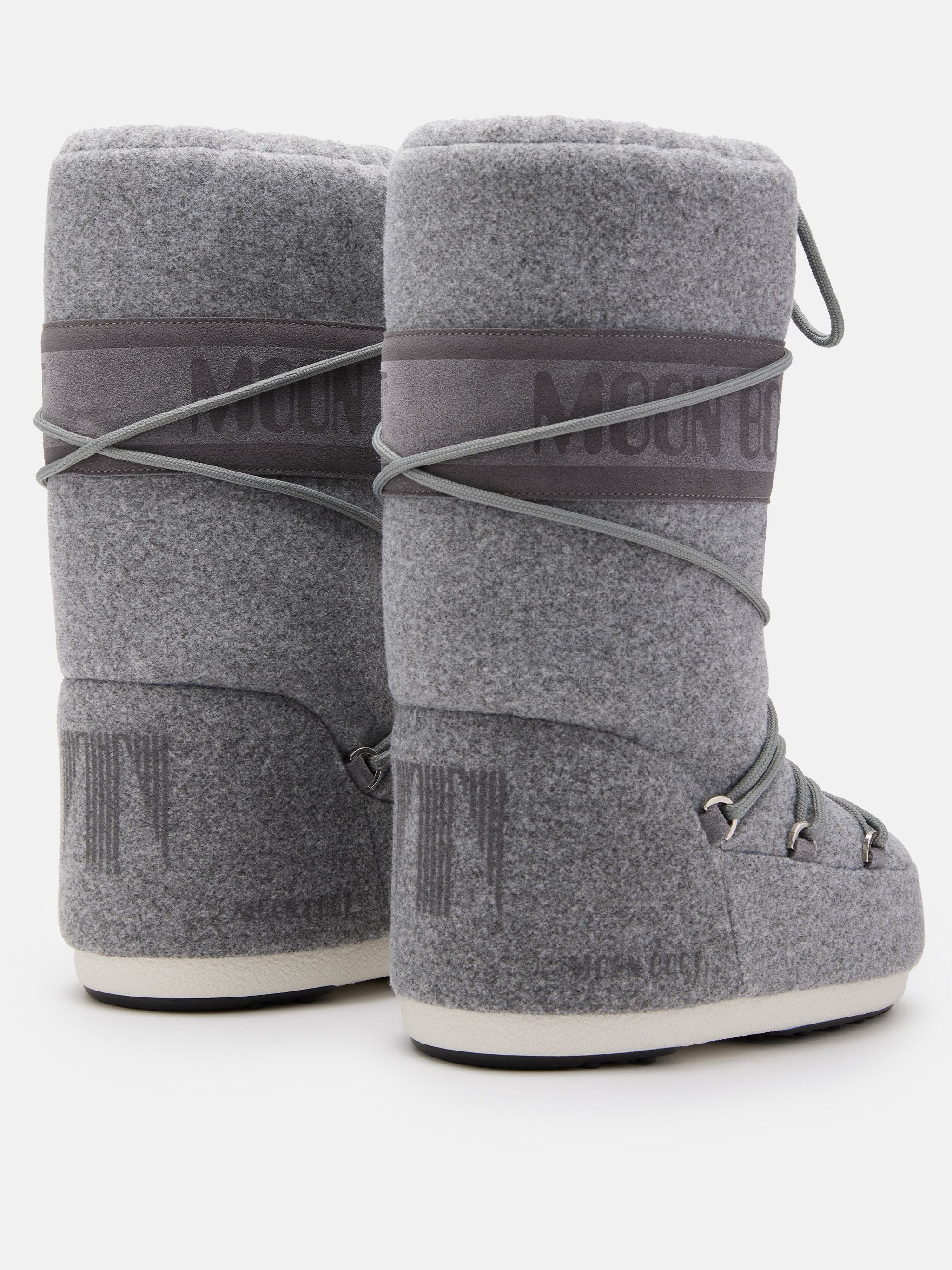 MOON BOOT Scarponcino Unisex Icon Felt-Grey