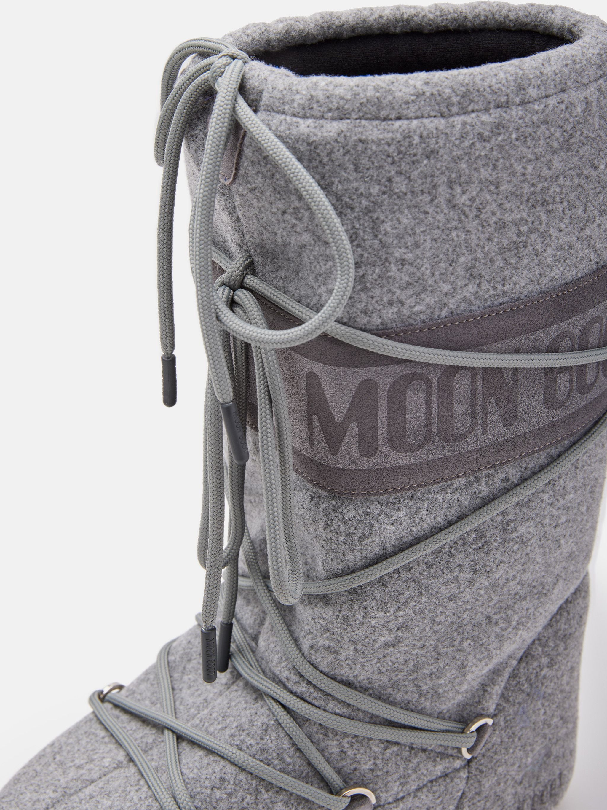 MOON BOOT Scarponcino Unisex Icon Felt-Grey