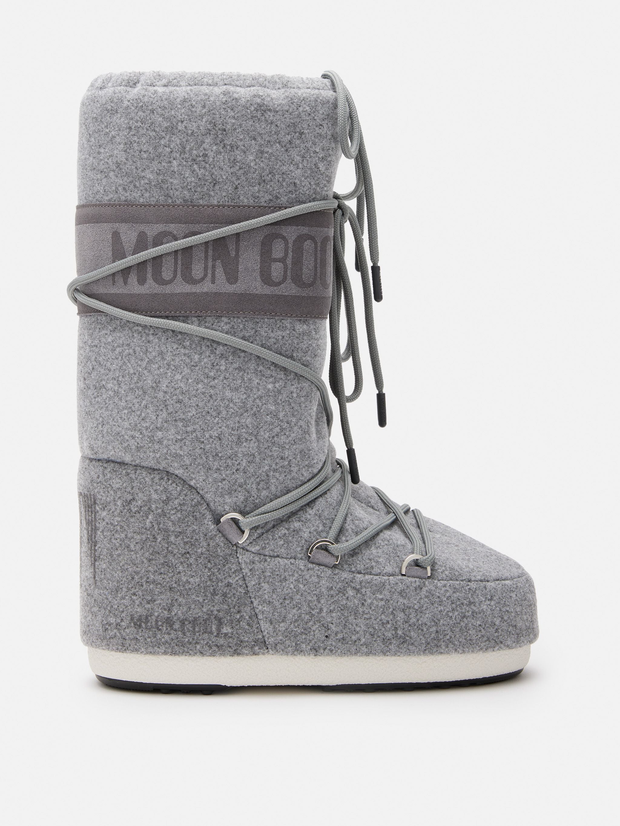 MOON BOOT Scarponcino Unisex Icon Felt-Grey