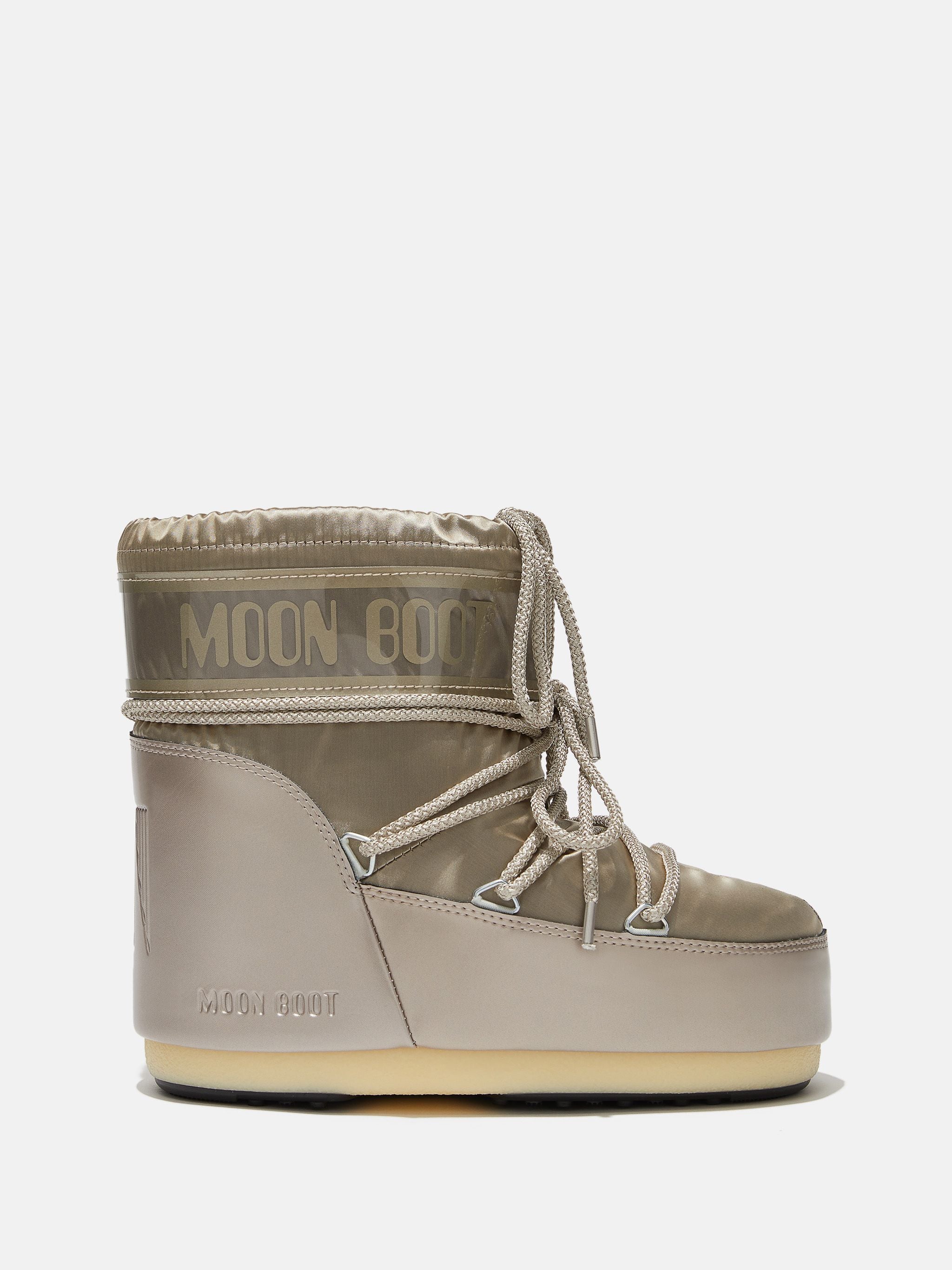 MOON BOOT Scarponcino Unisex Icon Low Glance-Platinum