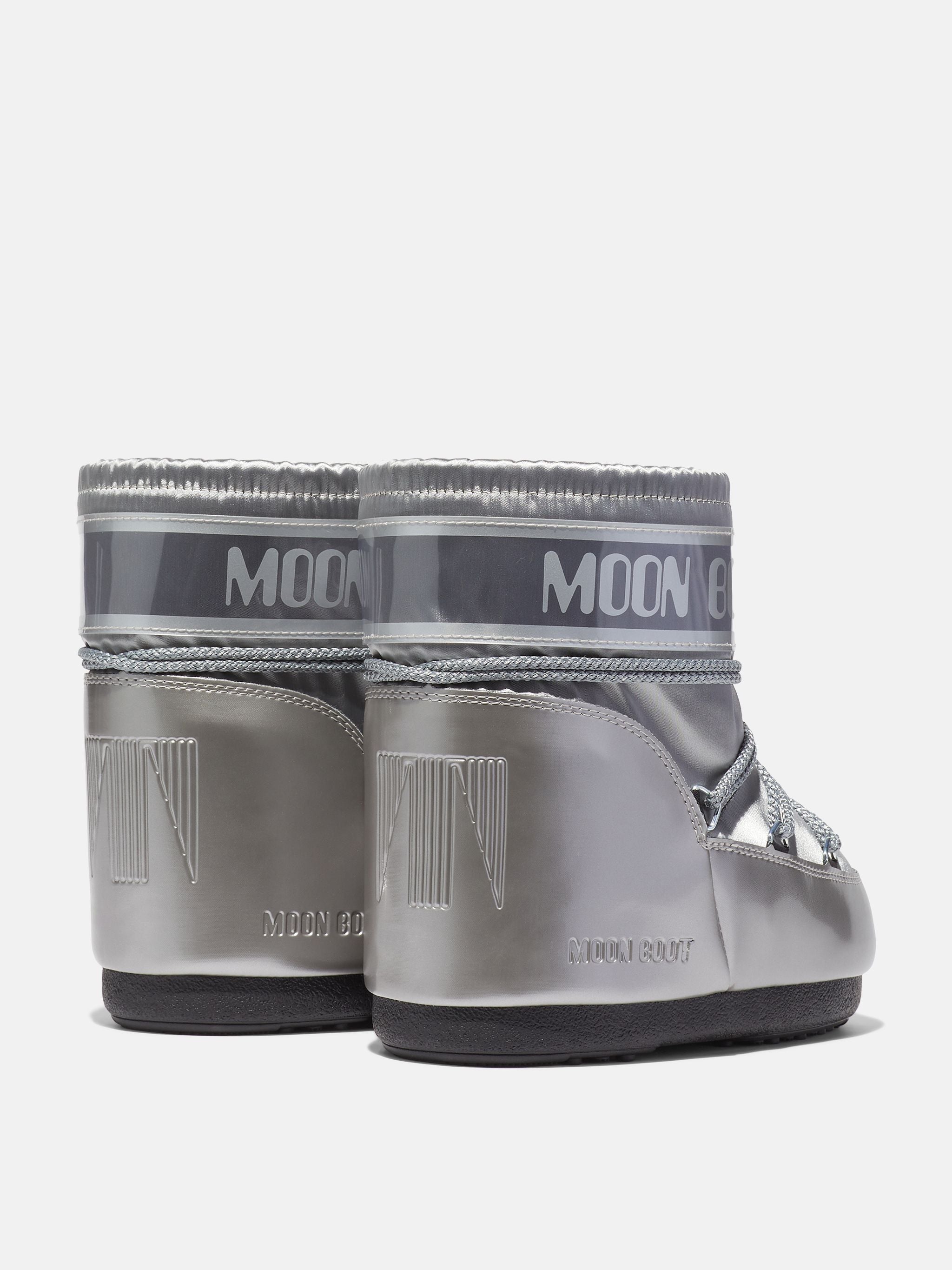 MOON BOOT Scarponcino Unisex Icon Low Glance-Silver