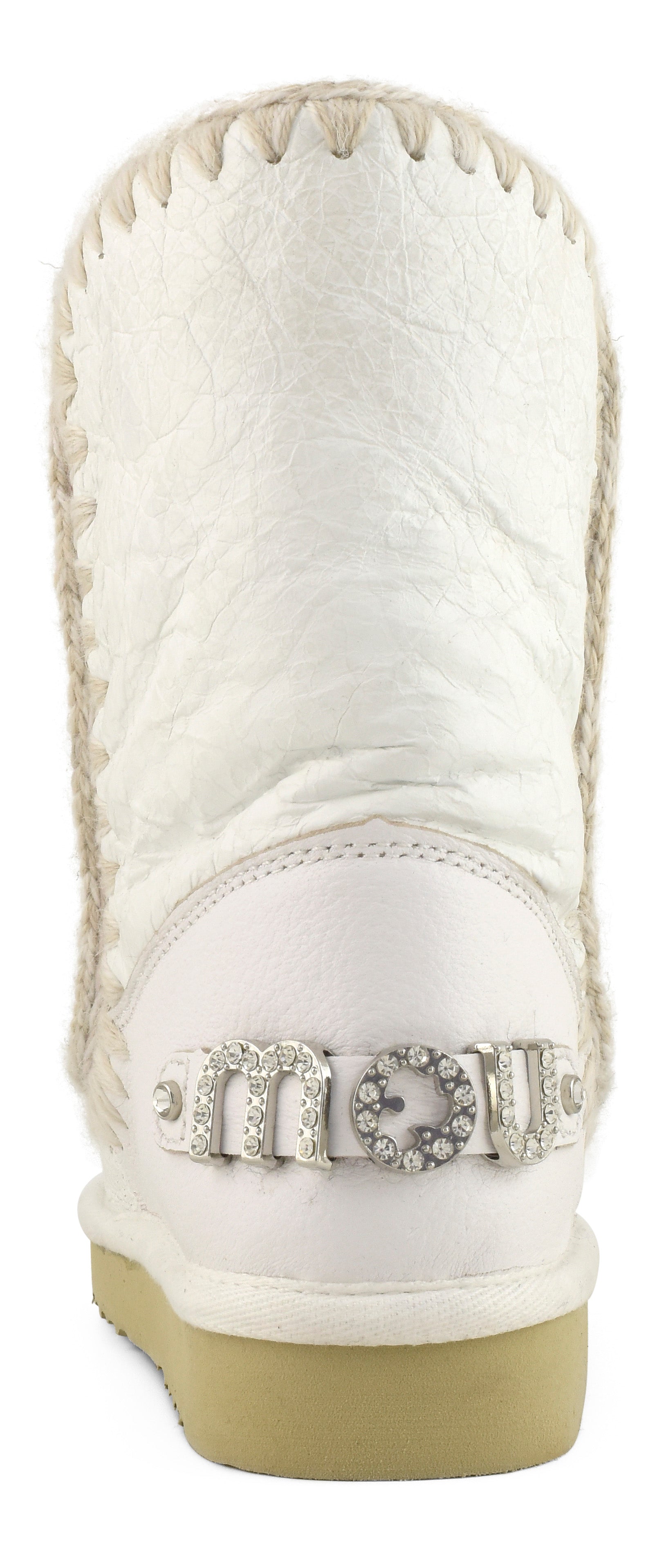 MOU Stivaletto Donna Eskimo 24 Rhinestones Logo-Waxi White