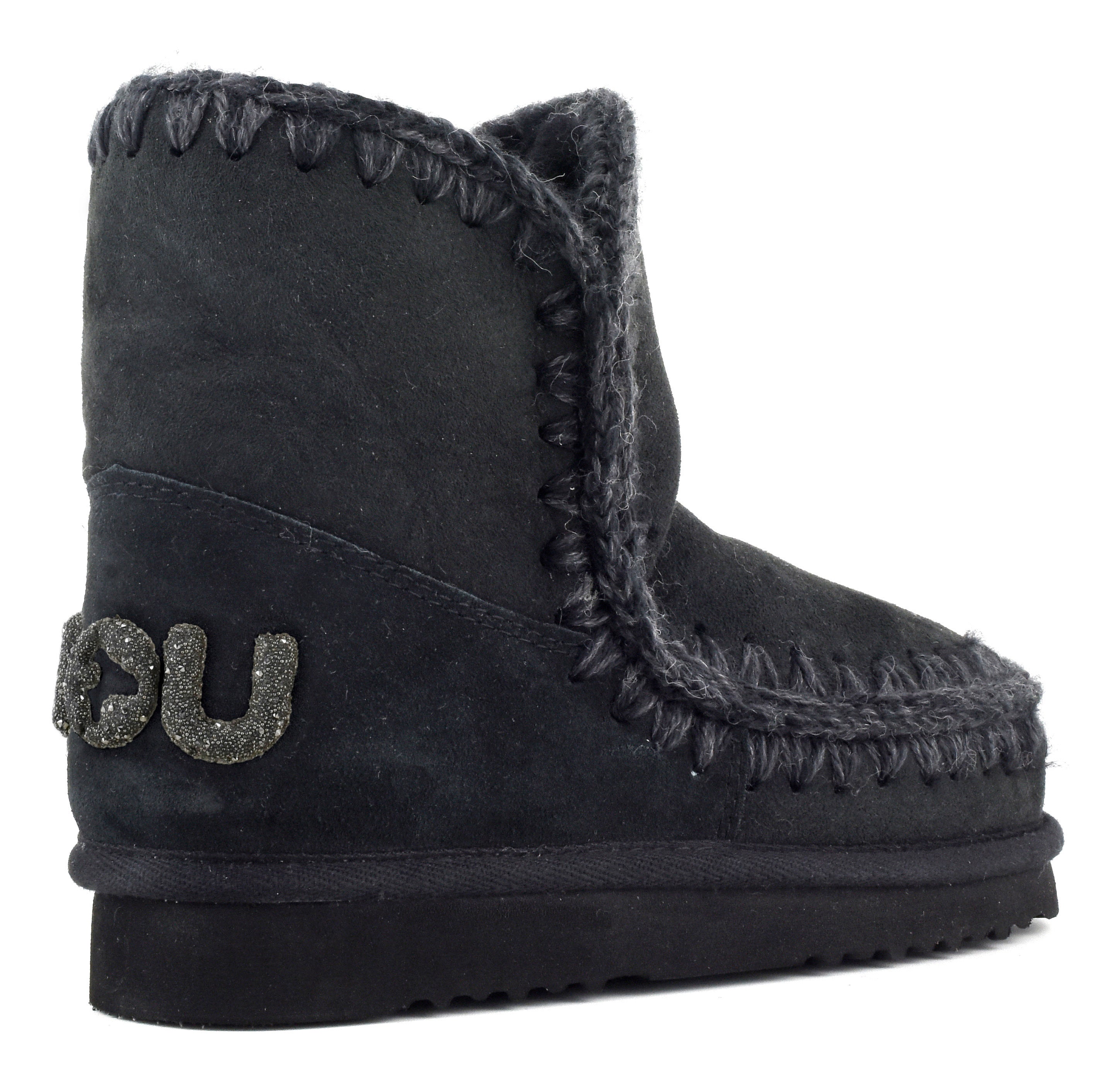 MOU Stivaletto Donna Eskimo 18 Glitter Logo-Black