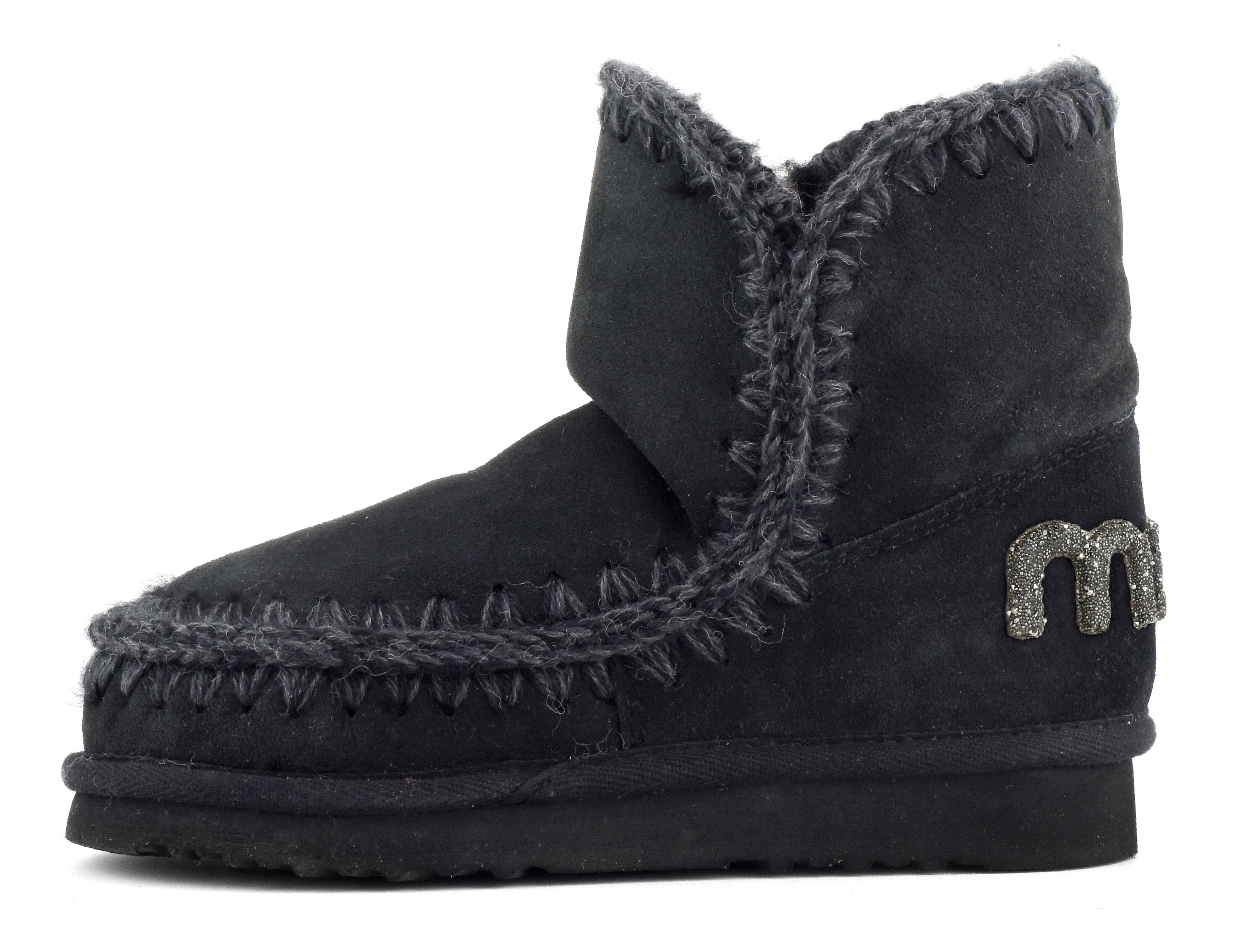 MOU Stivaletto Donna Eskimo 18 Glitter Logo-Black