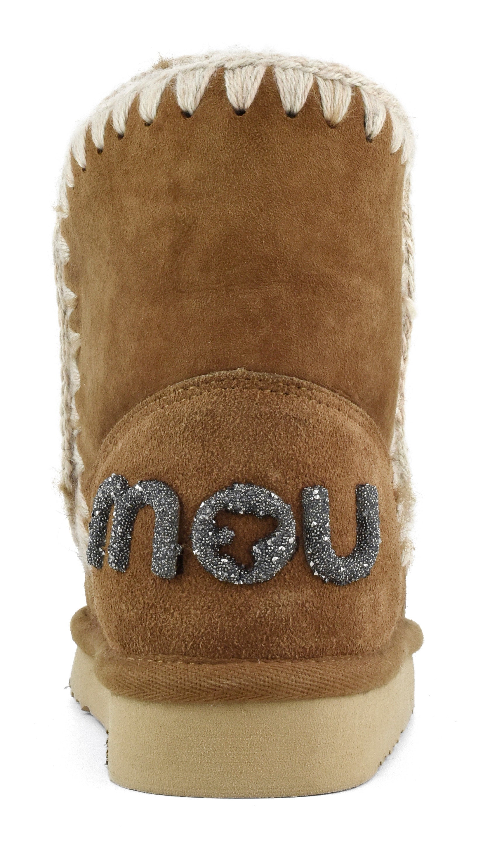 MOU Stivaletto Donna Eskimo 18 Glitter Logo-Cognac