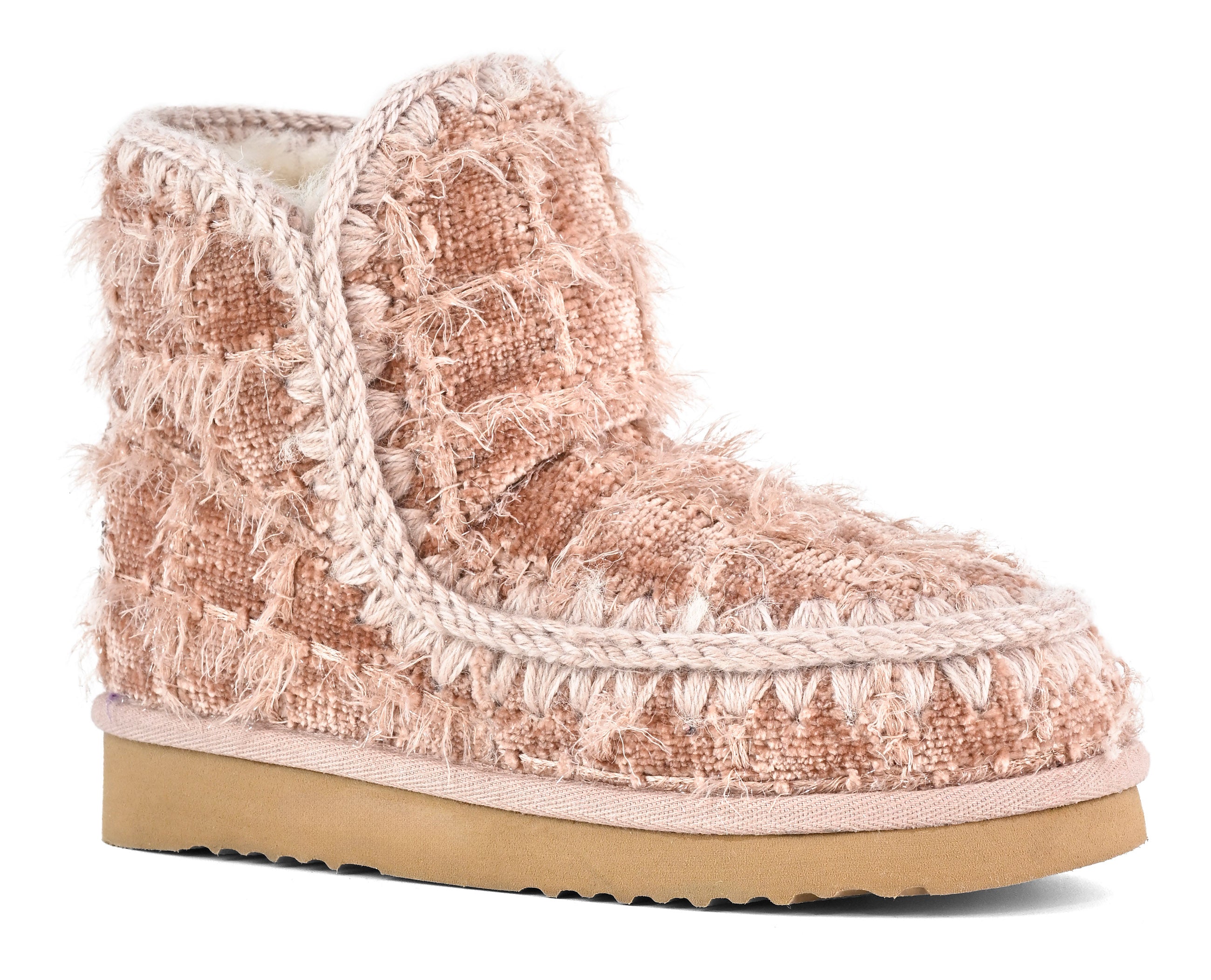 MOU Stivaletto Donna Eskimo 18 Textile Wool-Nude