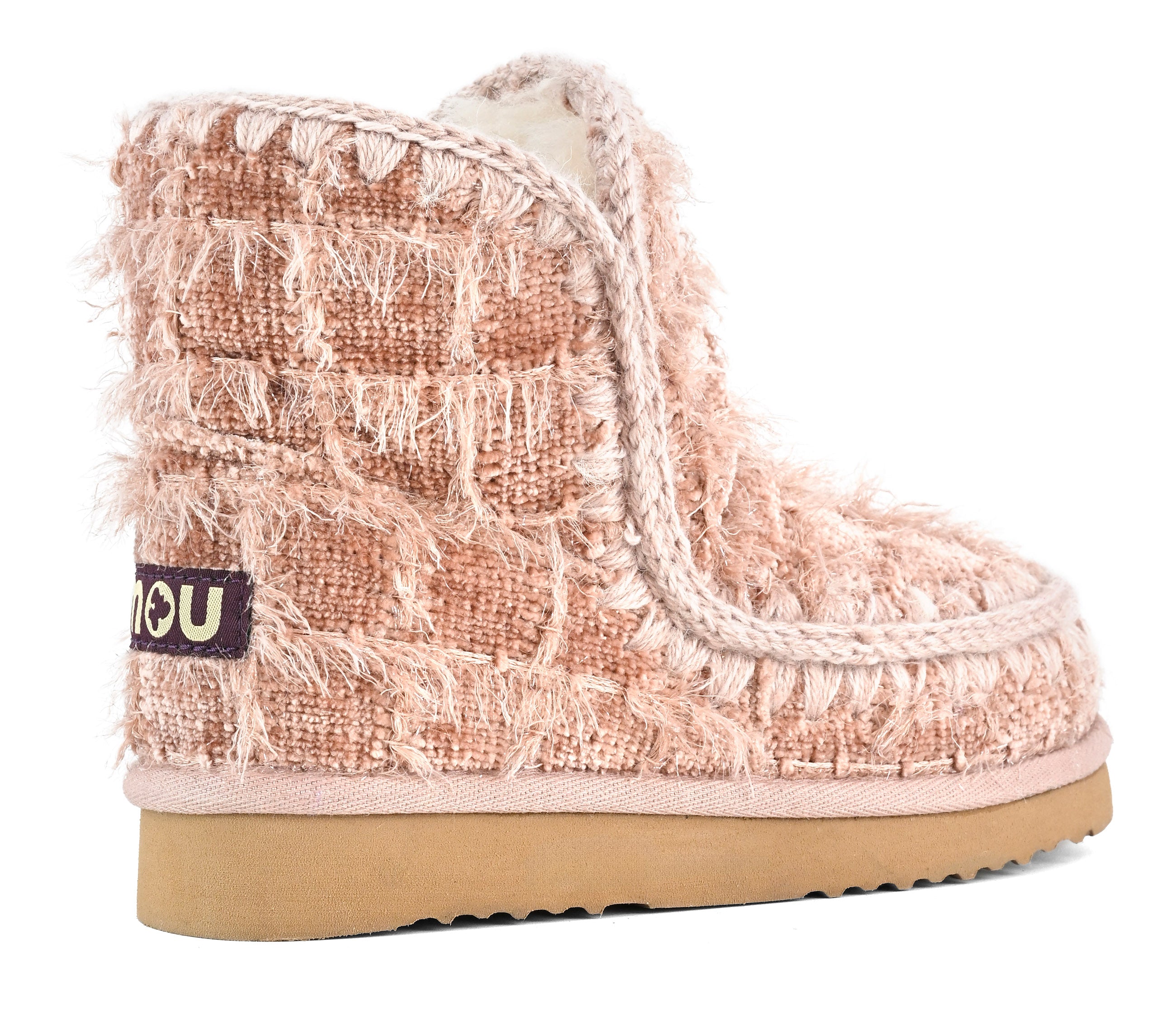 MOU Stivaletto Donna Eskimo 18 Textile Wool-Nude